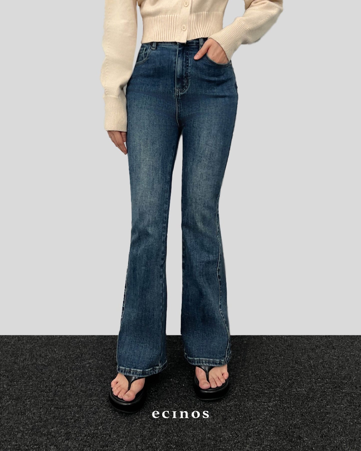 ECINOS - DENIM Flared Jeans