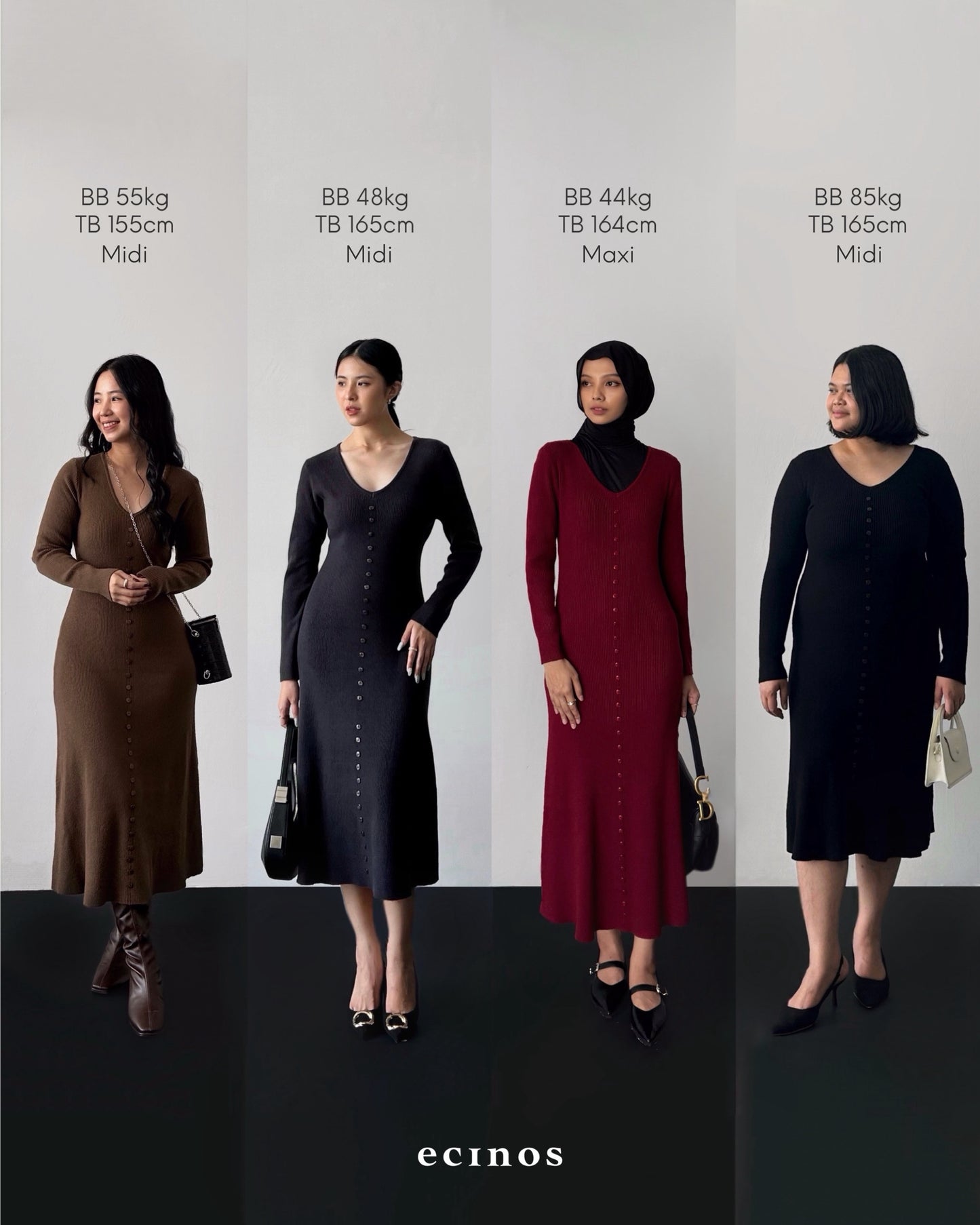 ECINOS - Natasha Knitted Dress