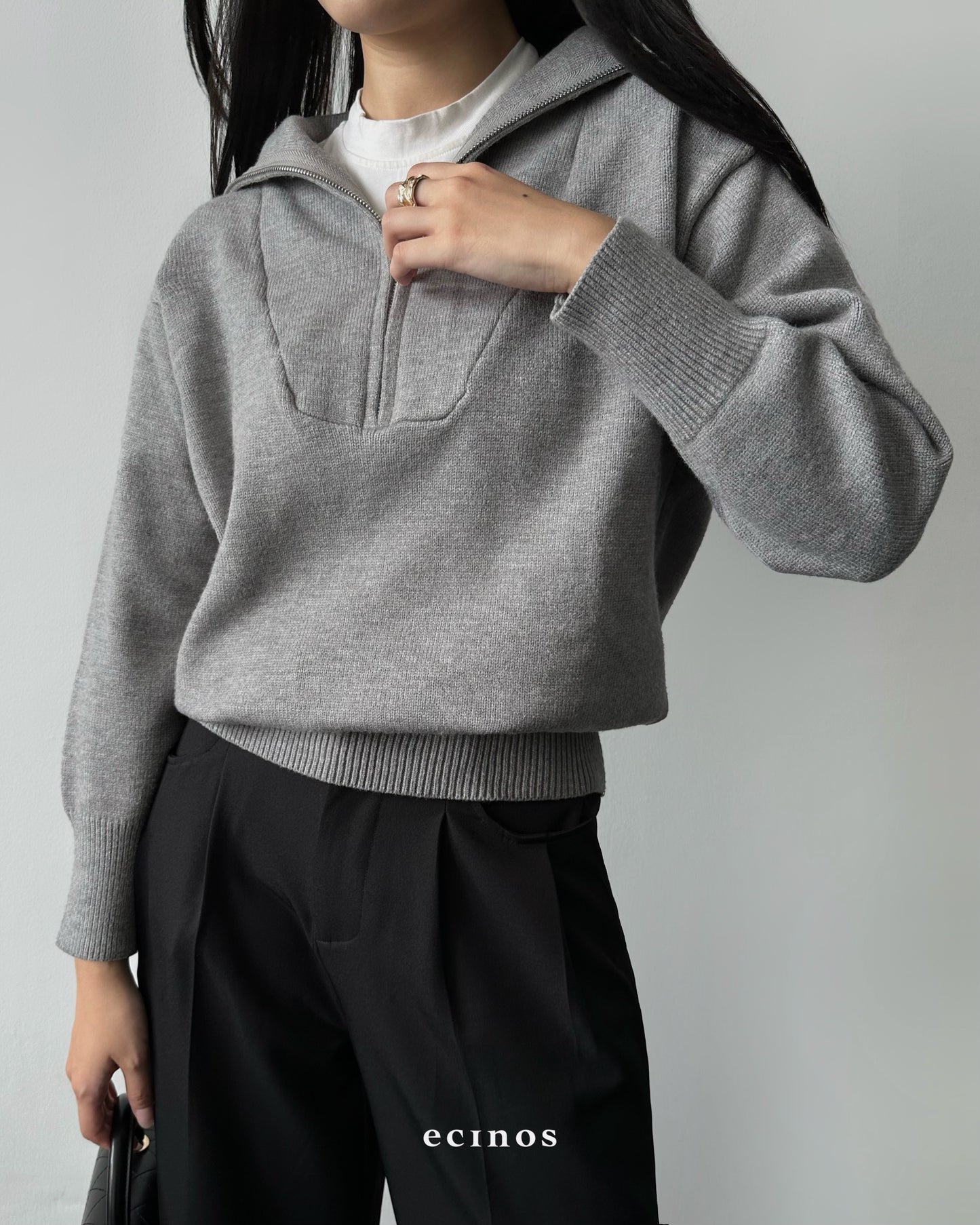 ECINOS - Karen Half Zip Sweater