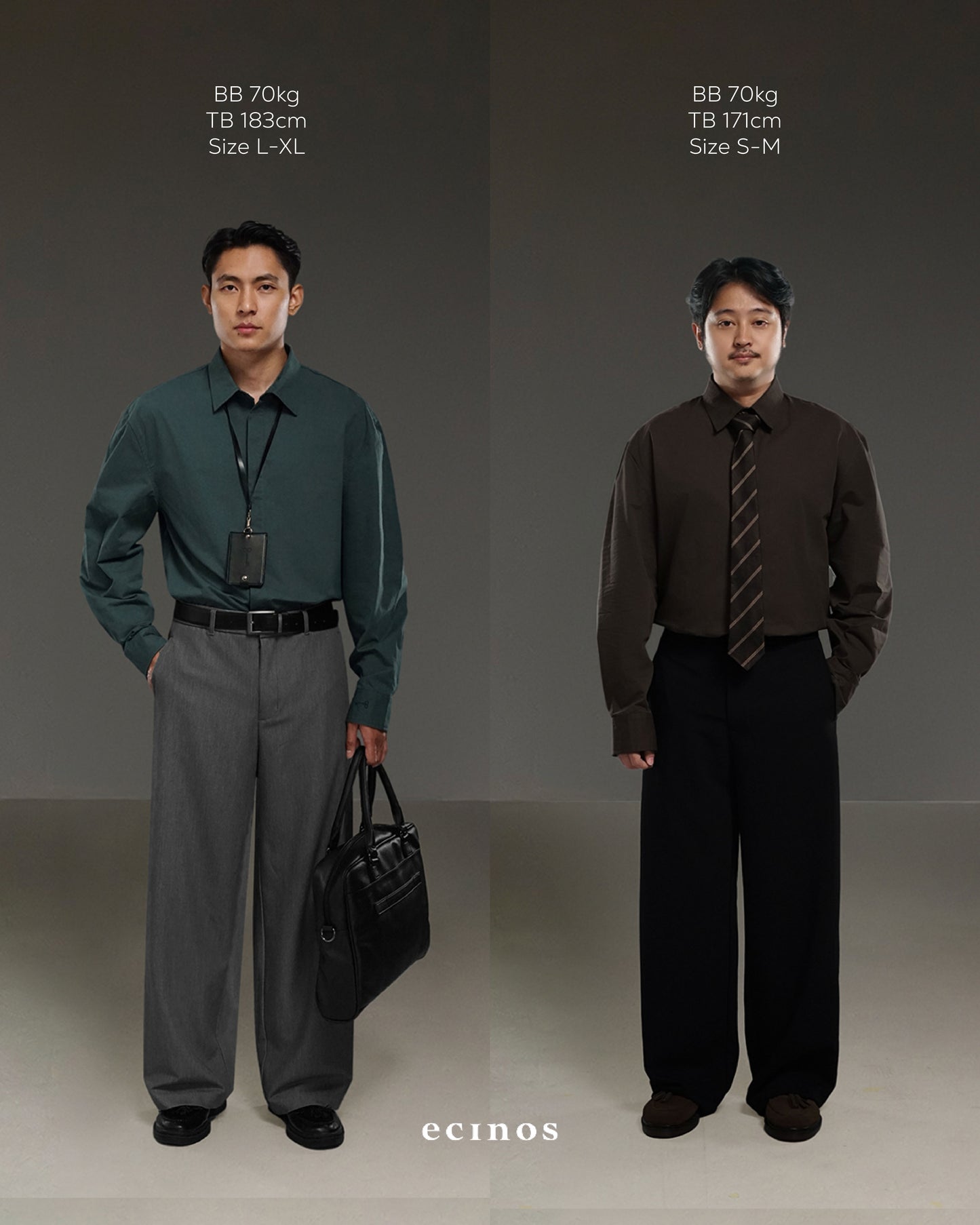 ECINOS Man - 100% Cotton Oversized Shirt (Man Version)