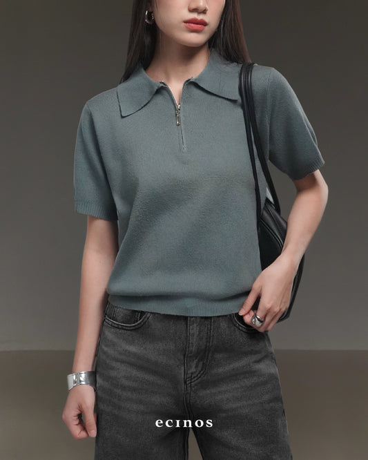 ECINOS - Flo Knitted Polo Top