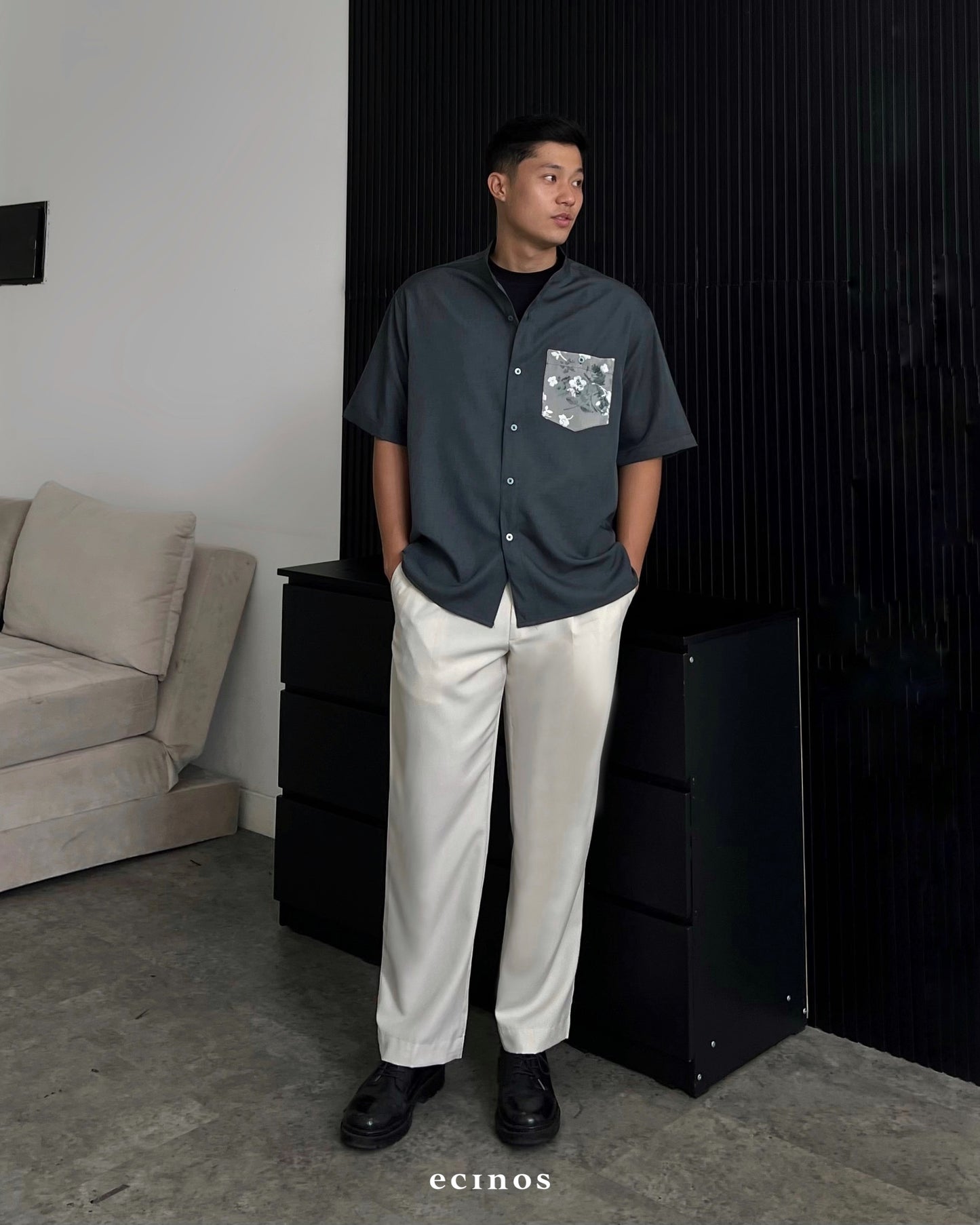 ECINOS Man - Mandarin Collar Shirt