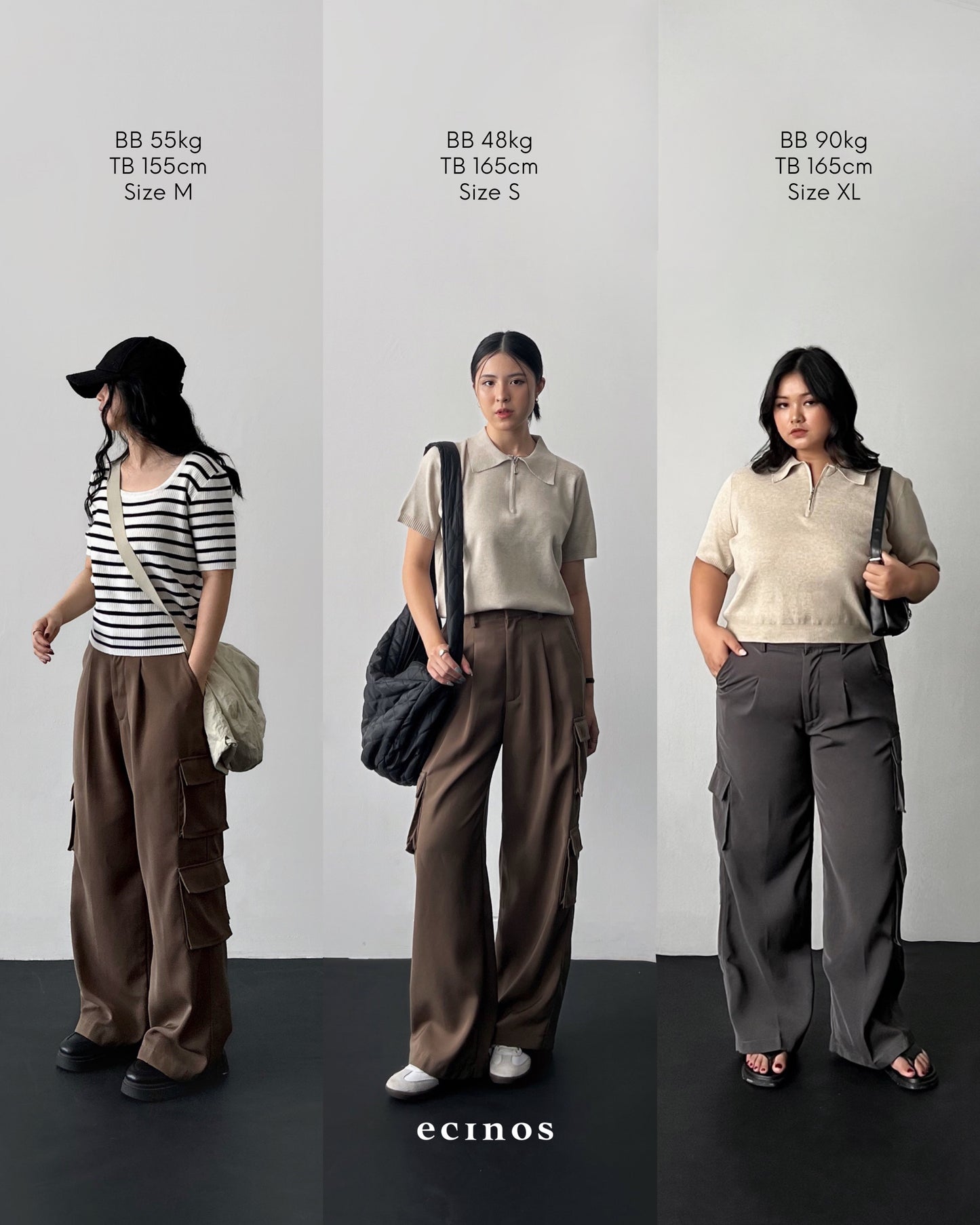 ECINOS - Darkest Cargo Pants