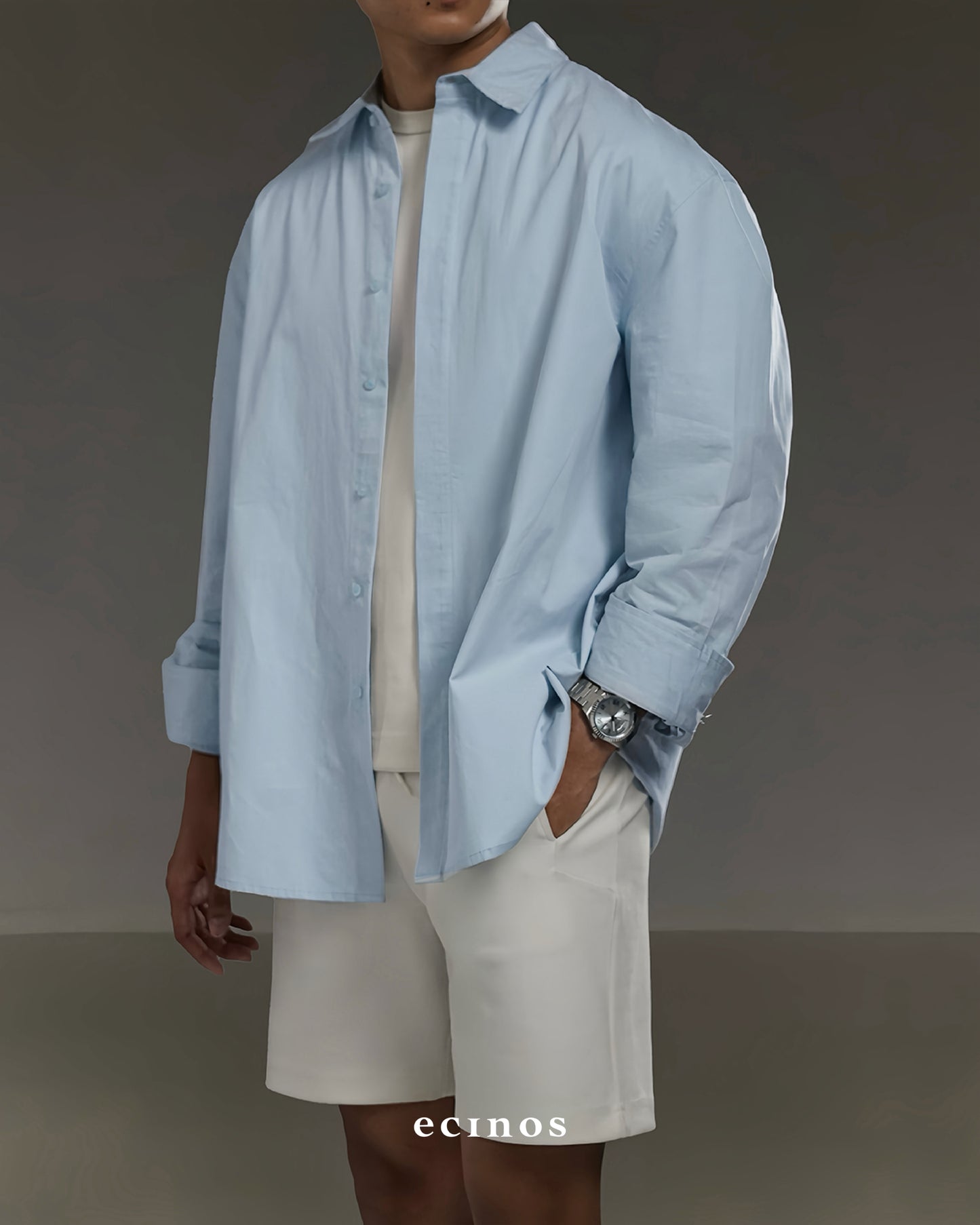 ECINOS Man - 100% Cotton Oversized Shirt (Man Version)