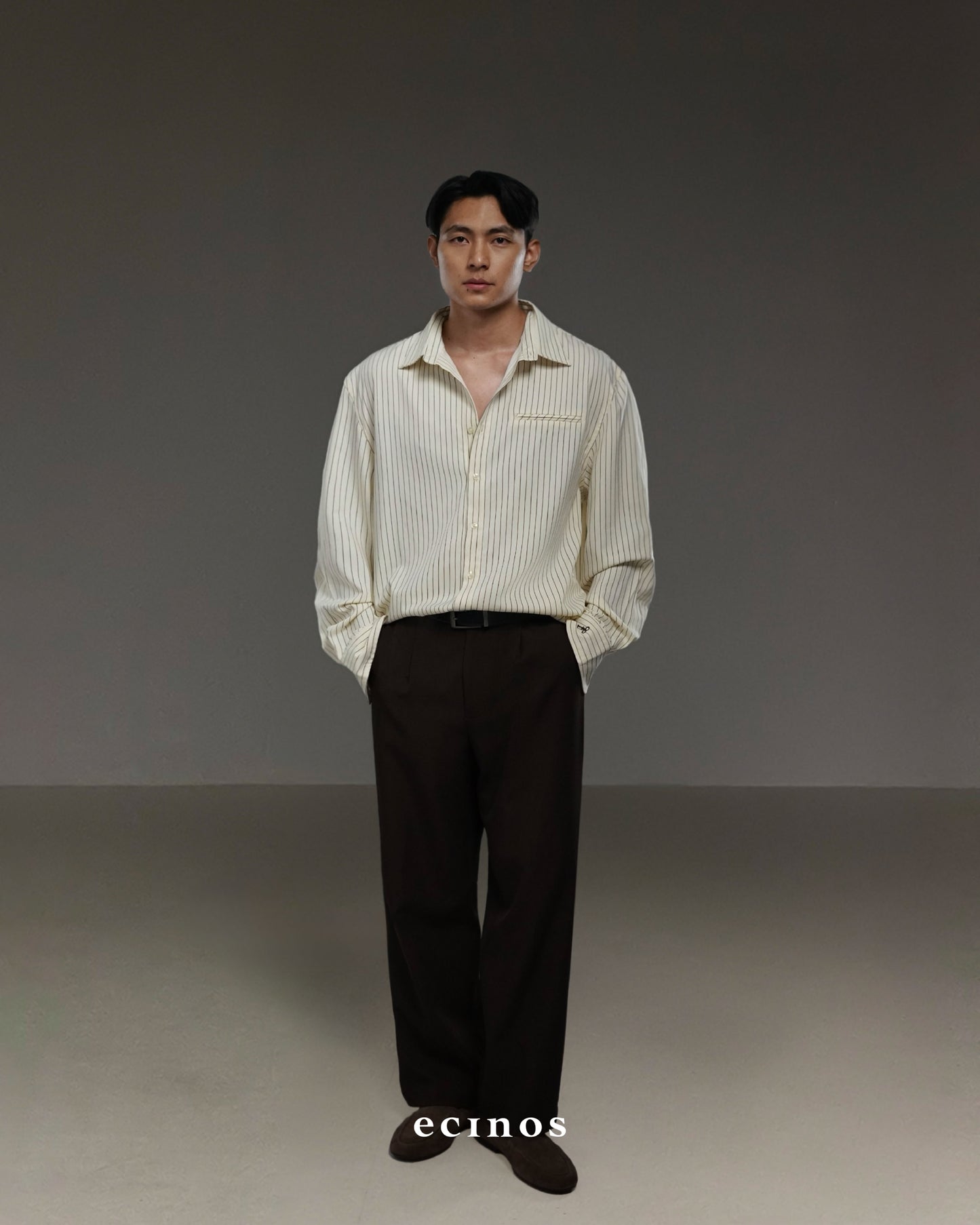 ECINOS Man - Striped Oversized Shirt (Man Version)