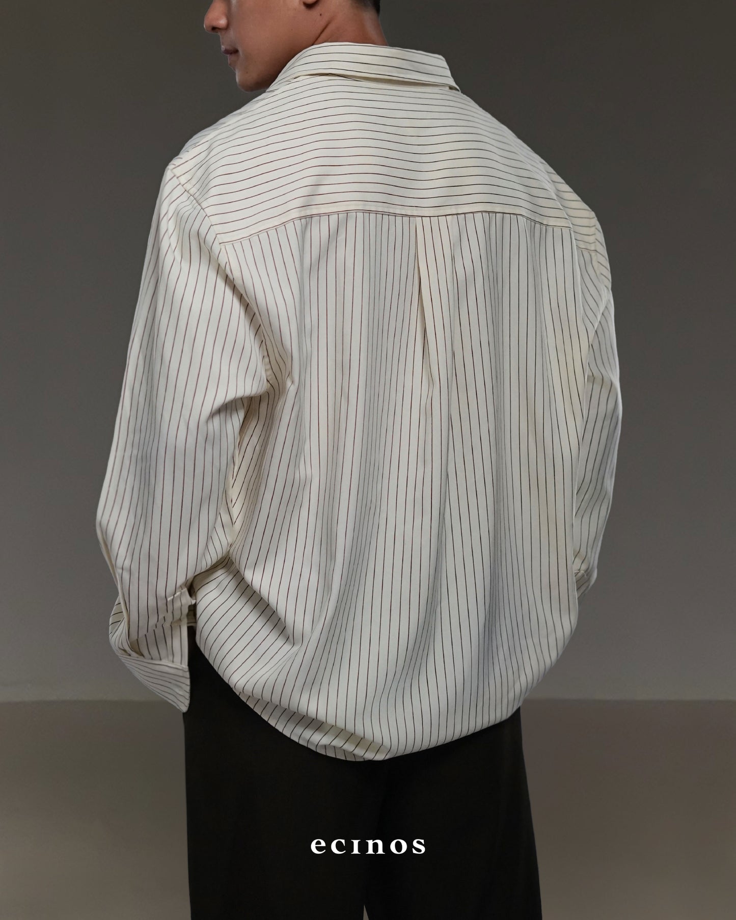 ECINOS Man - Striped Oversized Shirt (Man Version)