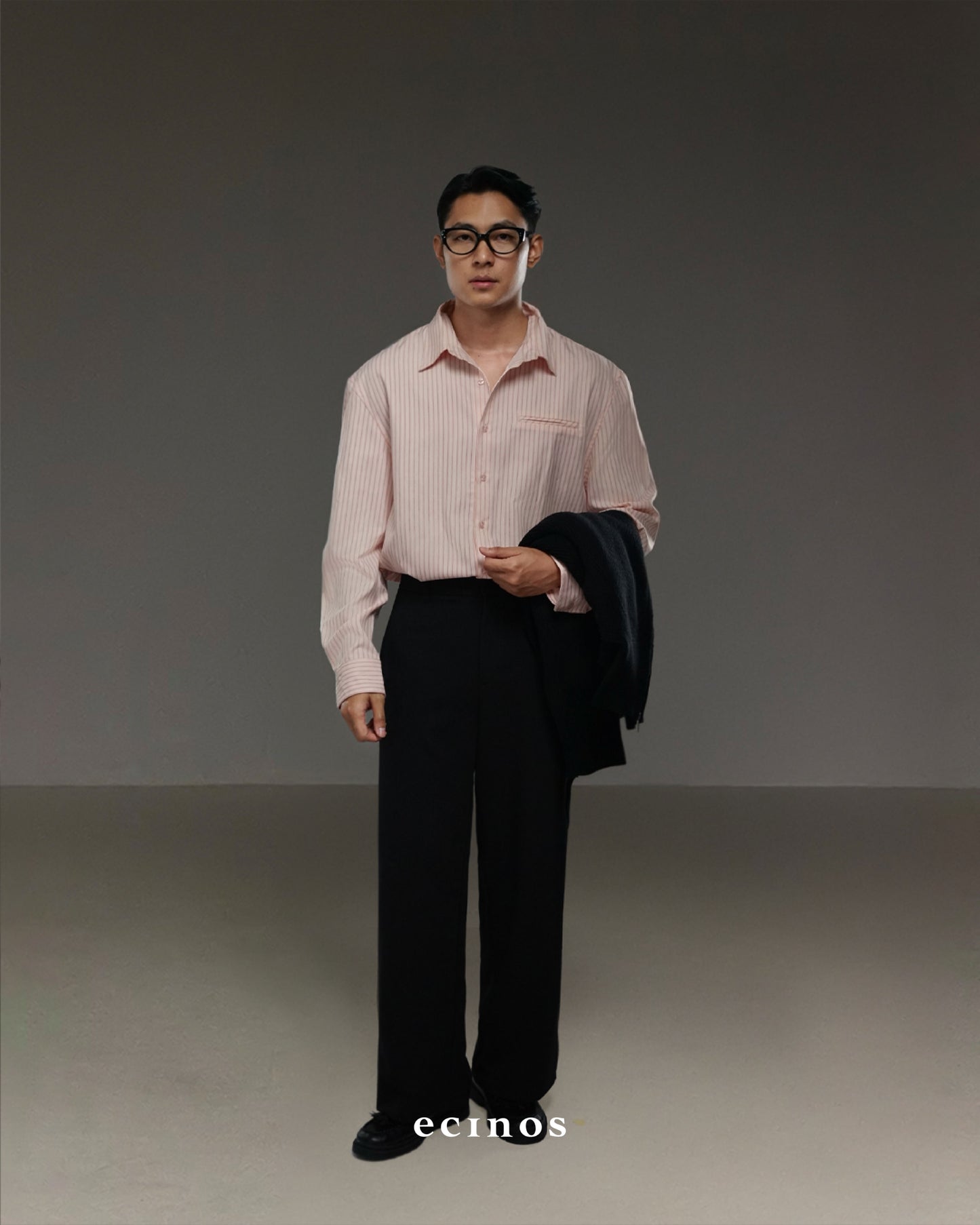 ECINOS Man - Striped Oversized Shirt (Man Version)