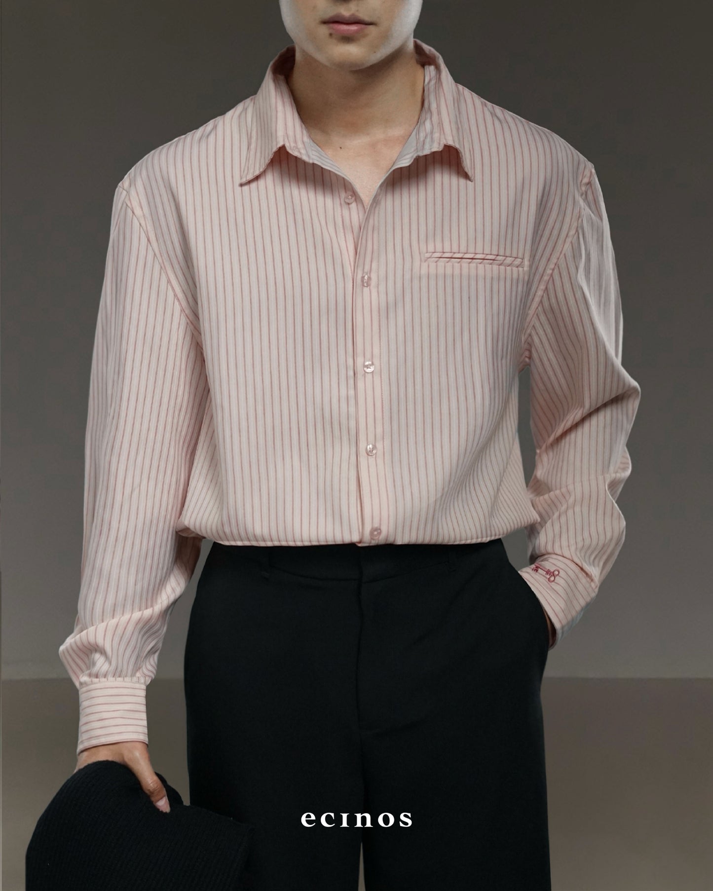 ECINOS Man - Striped Oversized Shirt (Man Version)