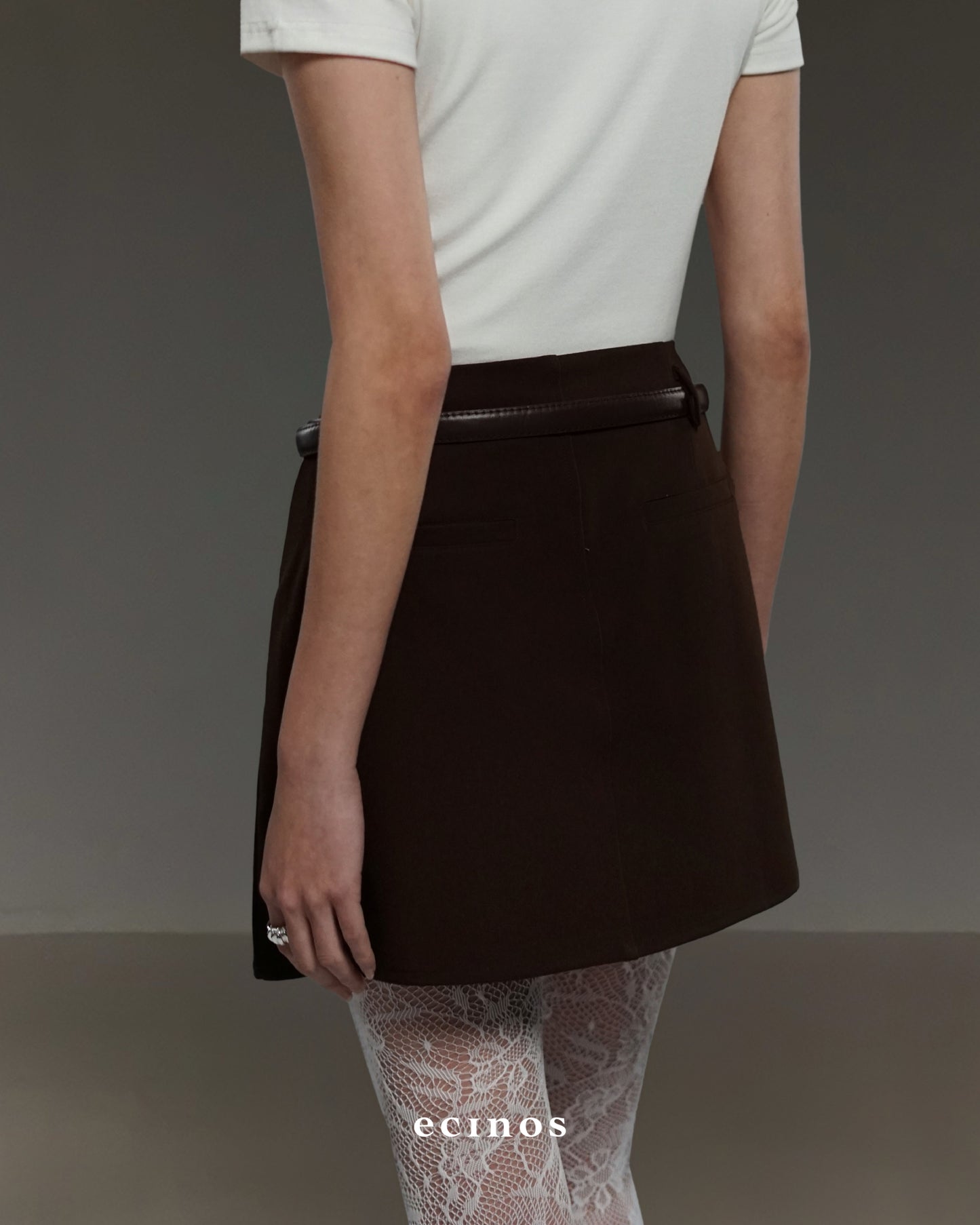 ECINOS - Tailored Wool Mini Skort