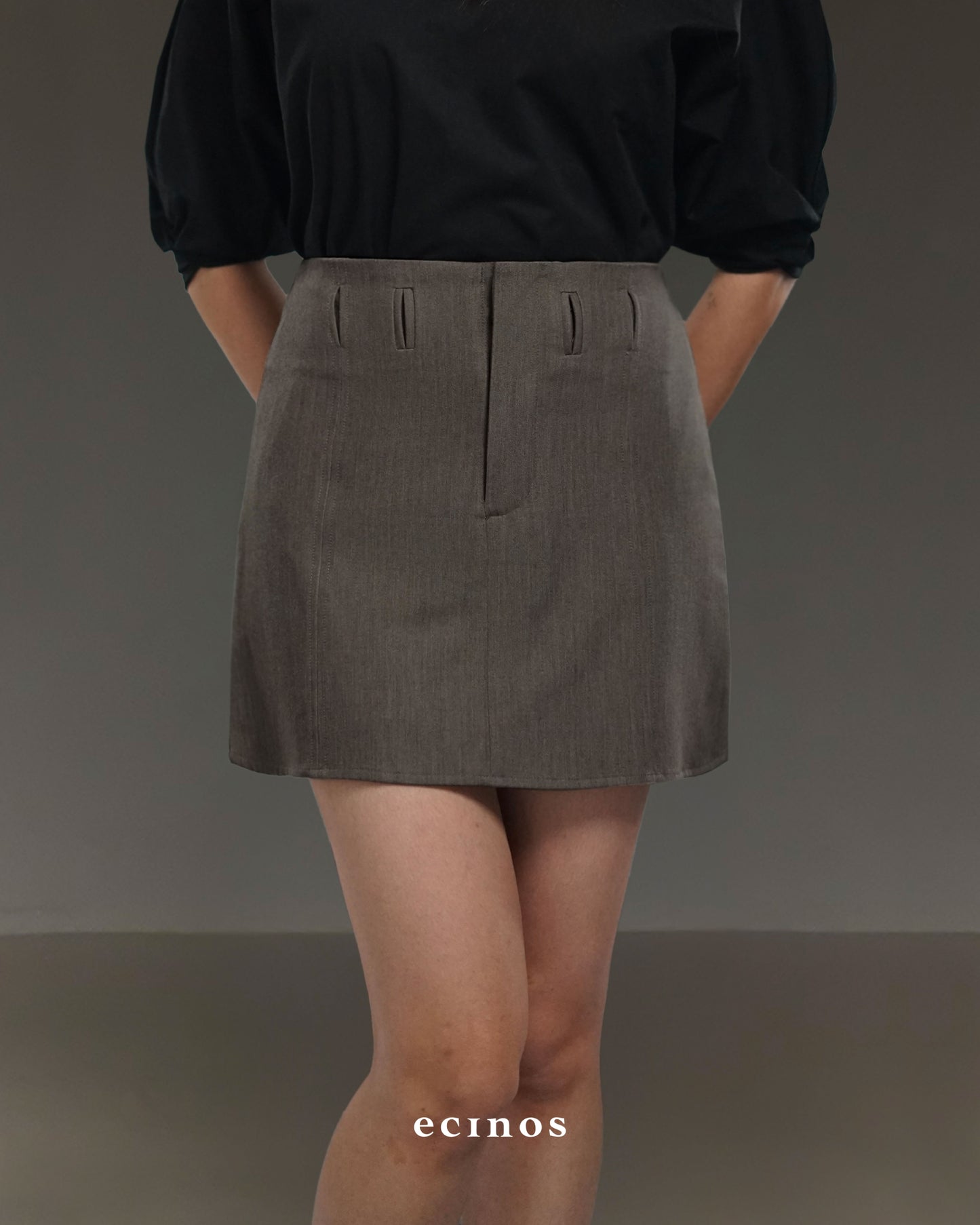 ECINOS - Tailored Wool Mini Skort