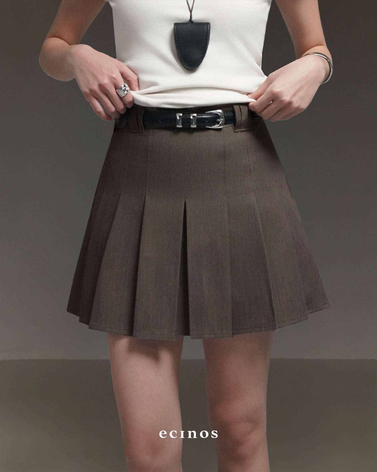 ECINOS - Solene Pleated Mini Skort