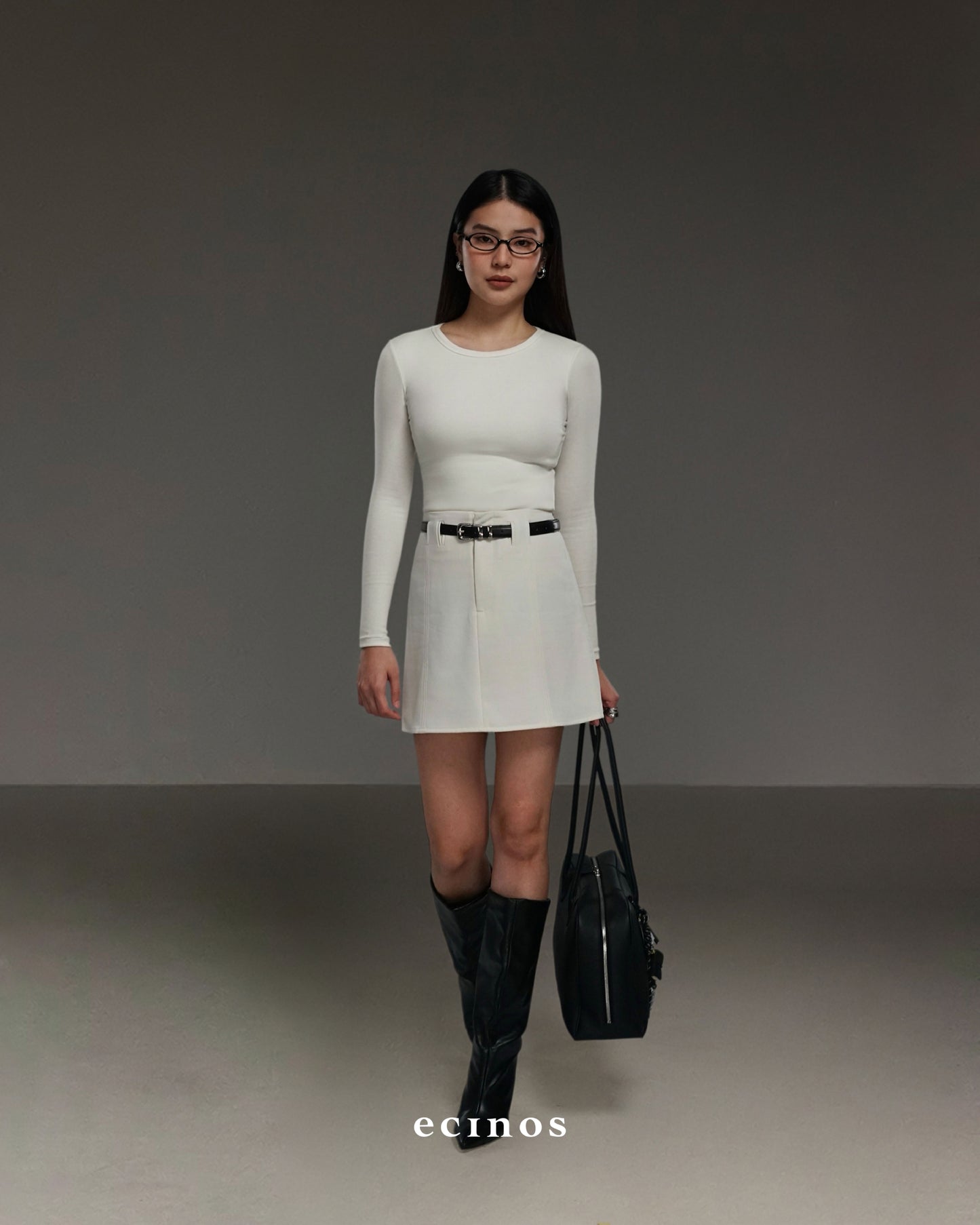 ECINOS - Tailored Wool Mini Skort
