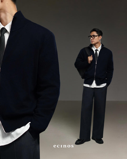 ECINOS Man - Leo Double Zip-Up Cardigan