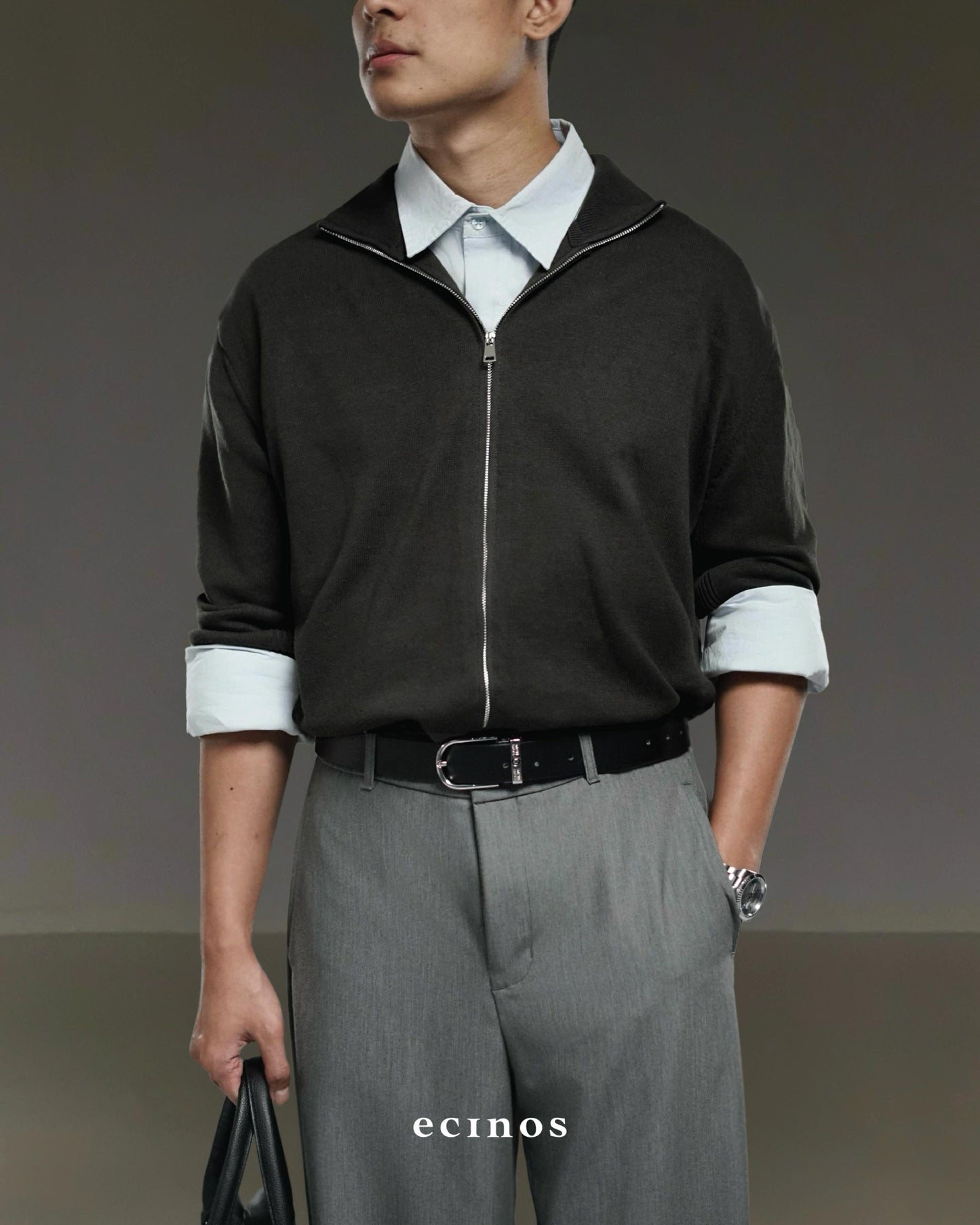 ECINOS Man - Leo Double Zip-Up Cardigan