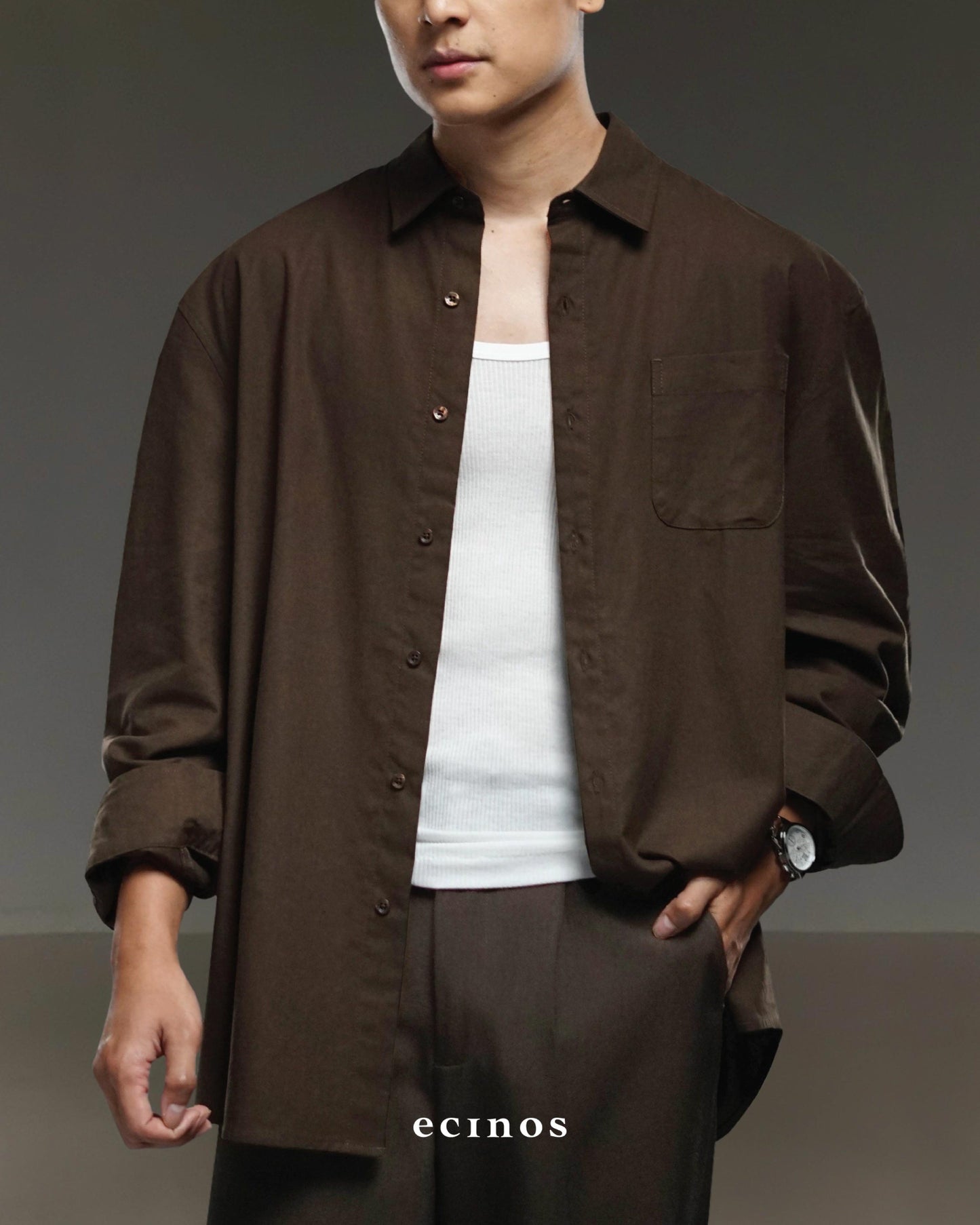 ECINOS Man - Philo Oversized Linen Shirt