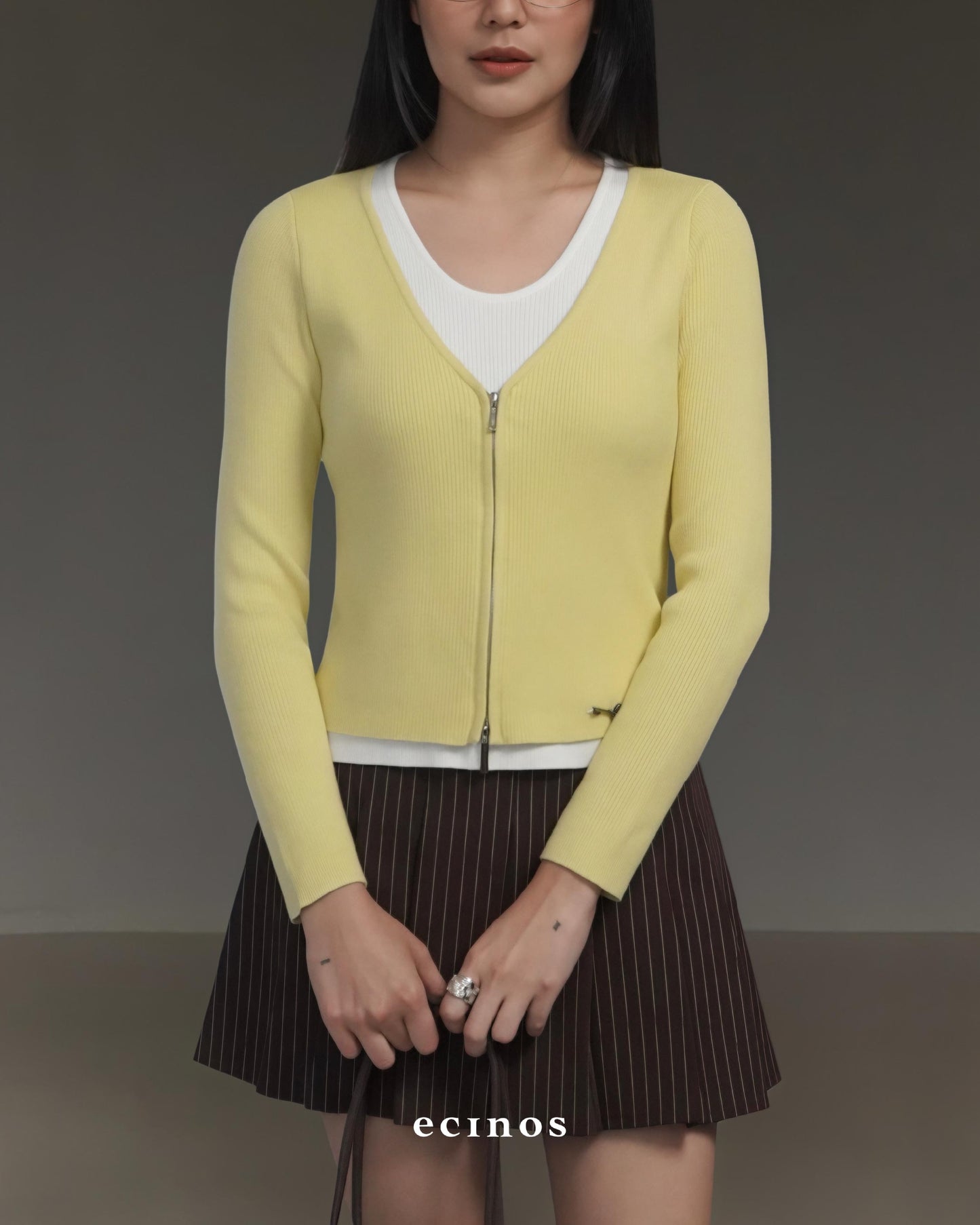 ECINOS - Rosie Layered Double-Zip Cardigan