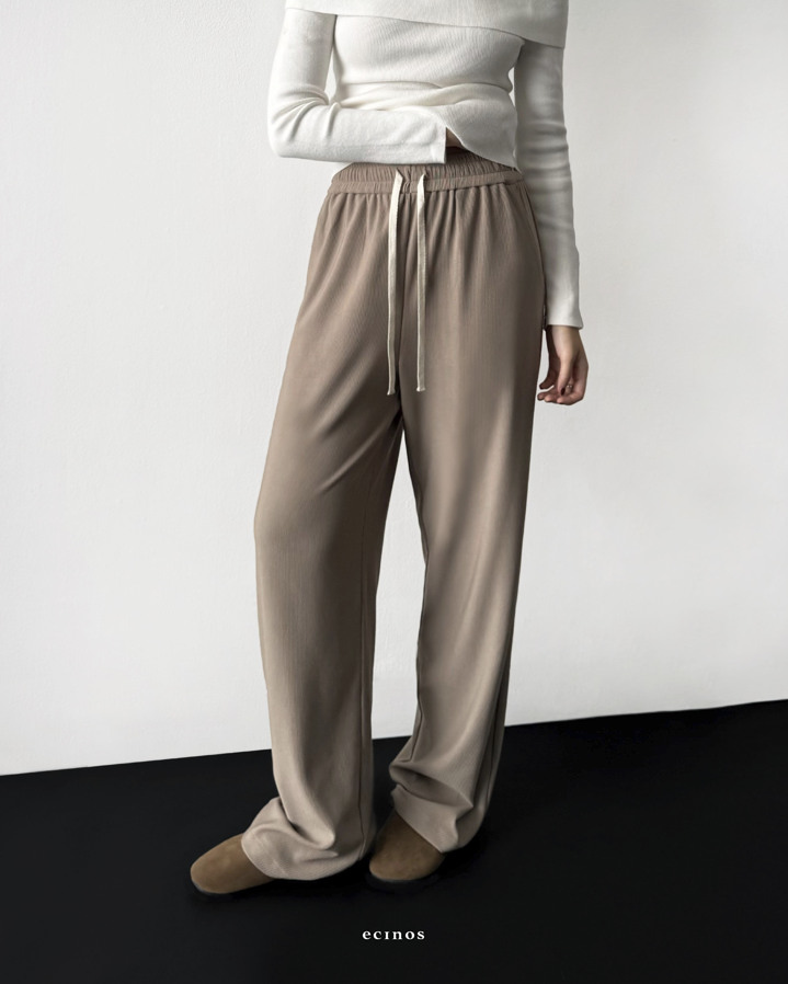 ECINOS - Designer Ribbed Pants