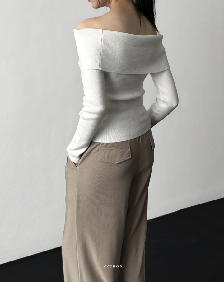ECINOS - Designer Ribbed Pants