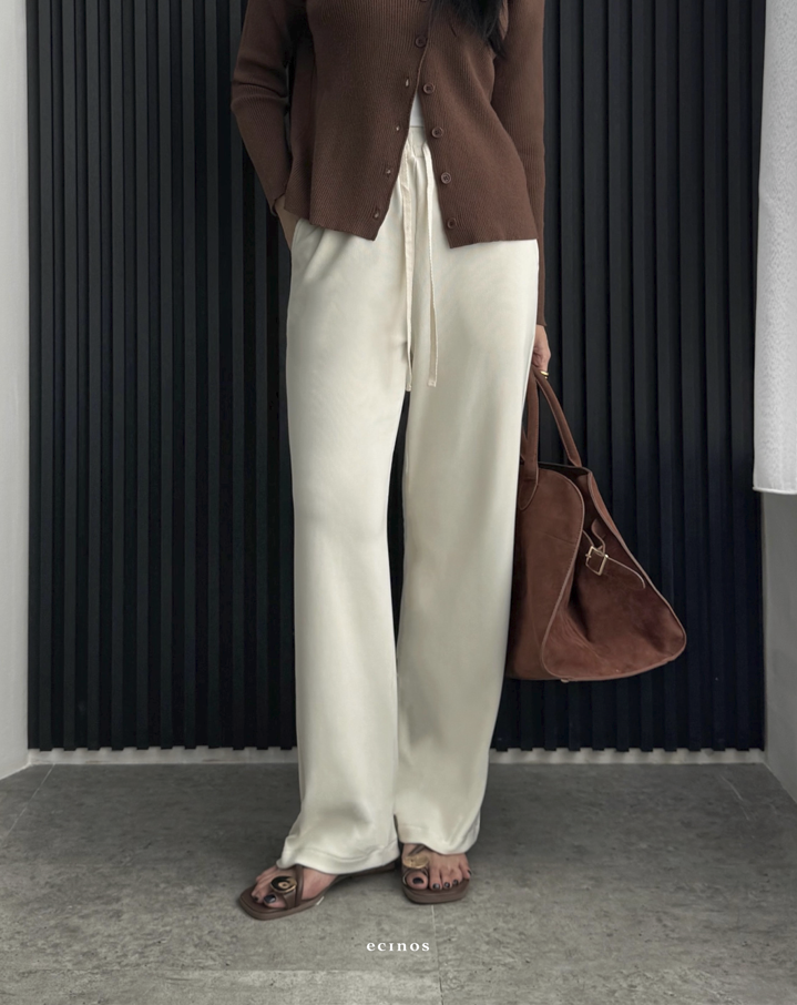 ECINOS - Designer Ribbed Pants