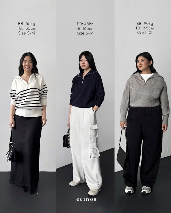 ECINOS - Karen Half Zip Sweater