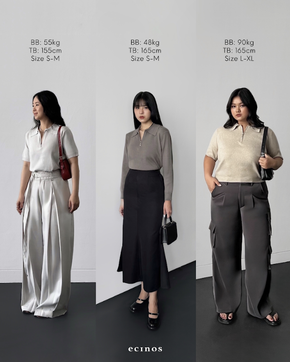 ECINOS - Flo Knitted Polo Top