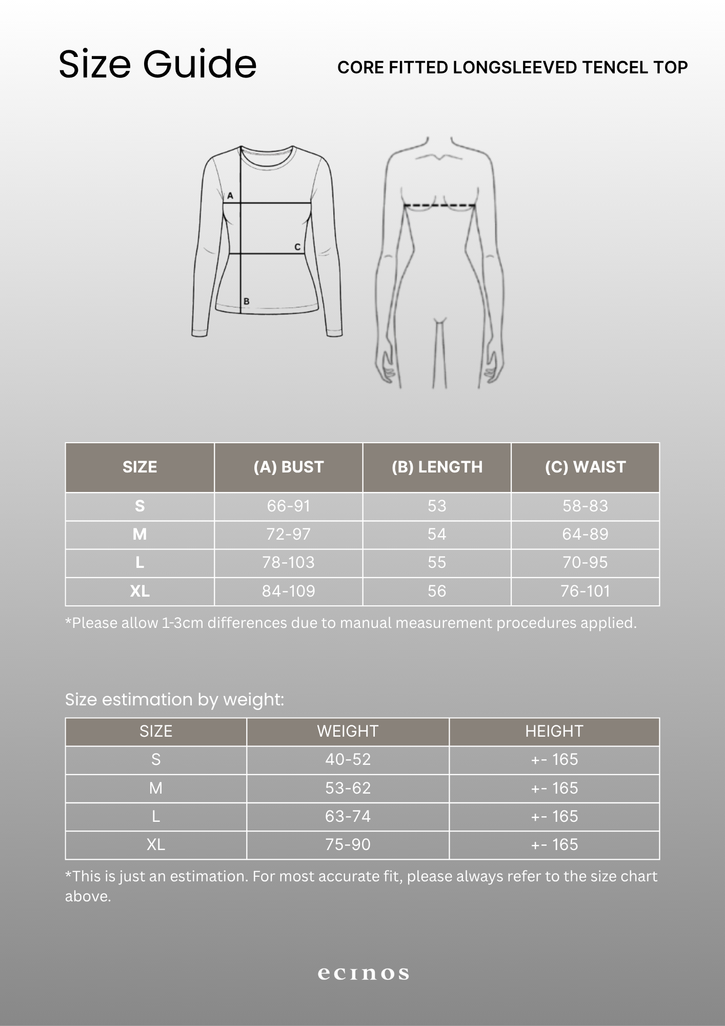 ECINOS - CORE Fitted Longsleeved Tencel Top