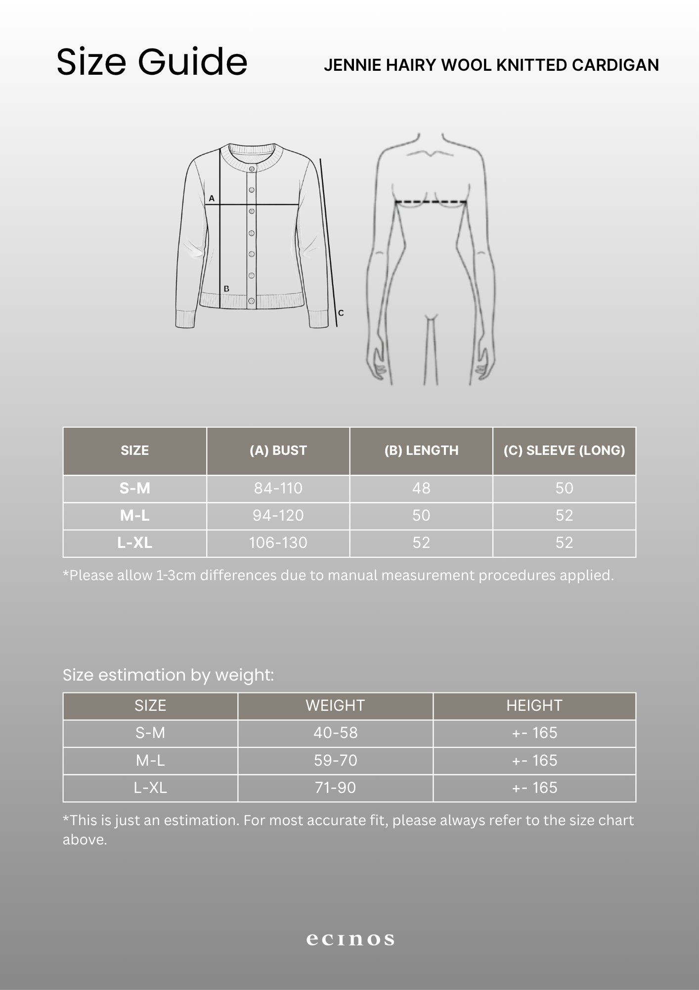 ECINOS - Jennie Hairy Wool Knitted Cardigan