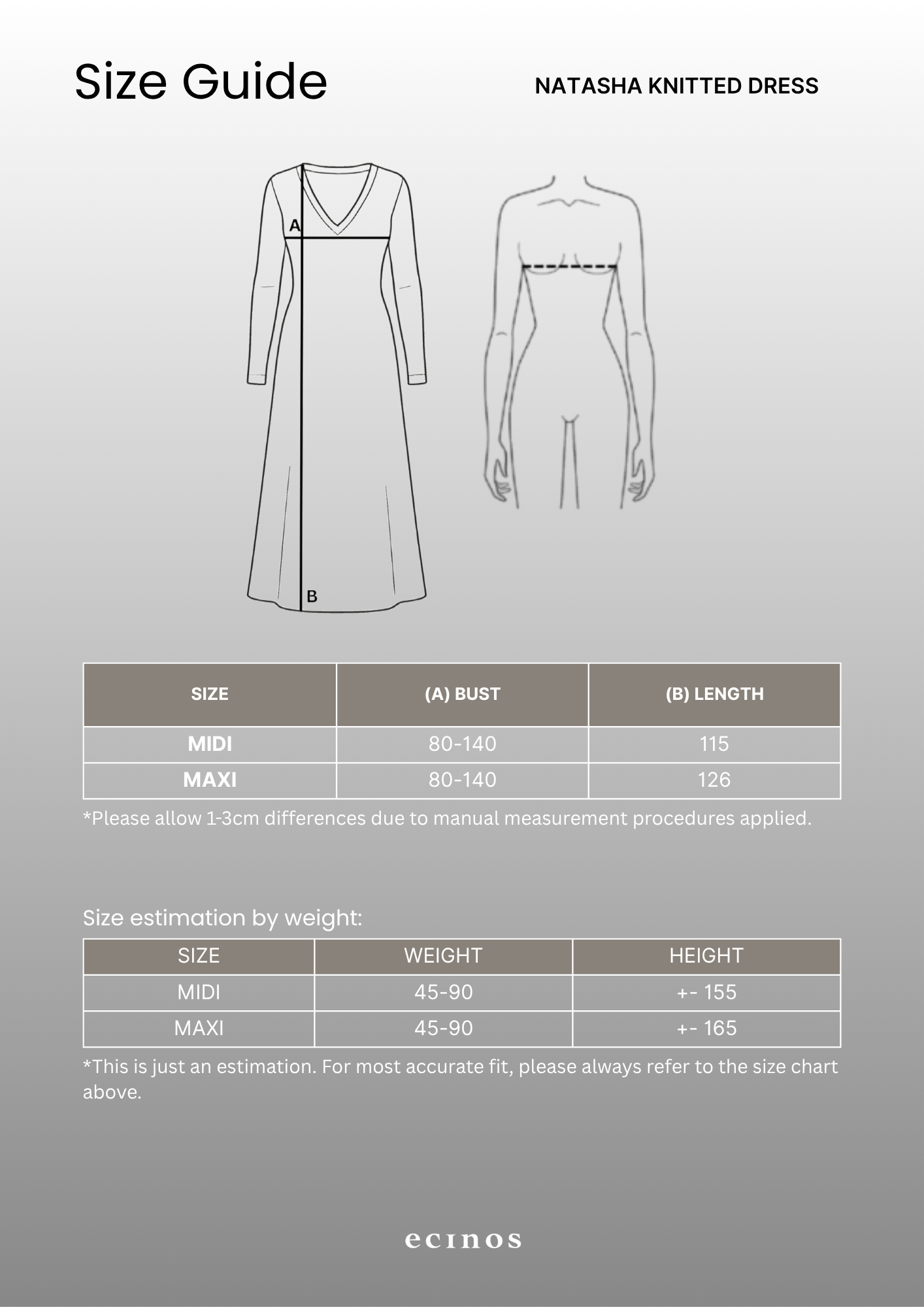 ECINOS - Natasha Knitted Dress