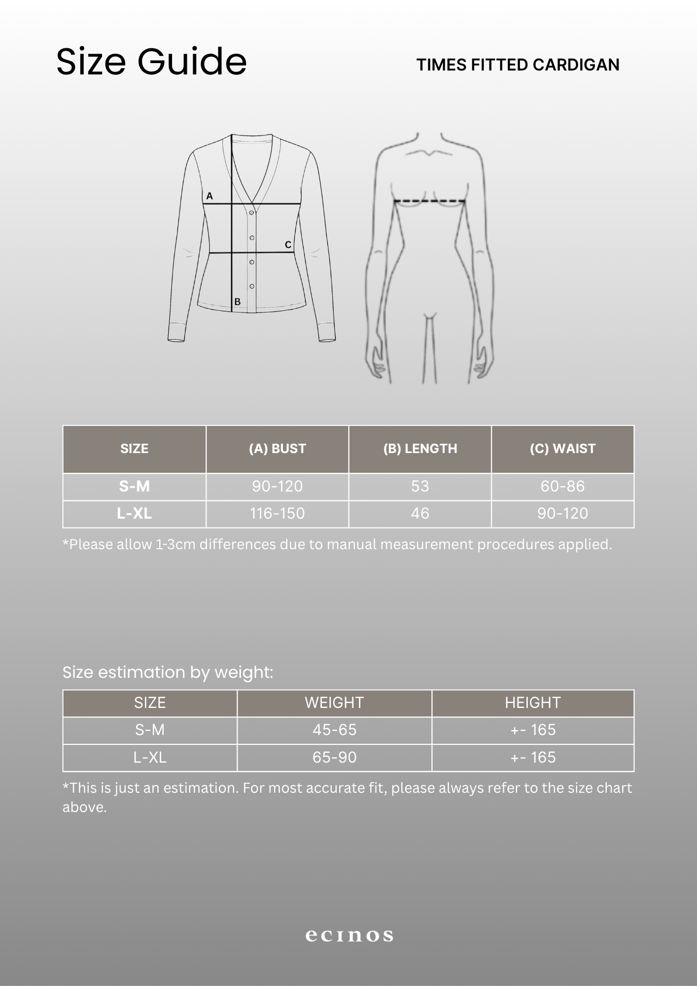 ECINOS - Times Fitted Cardigan