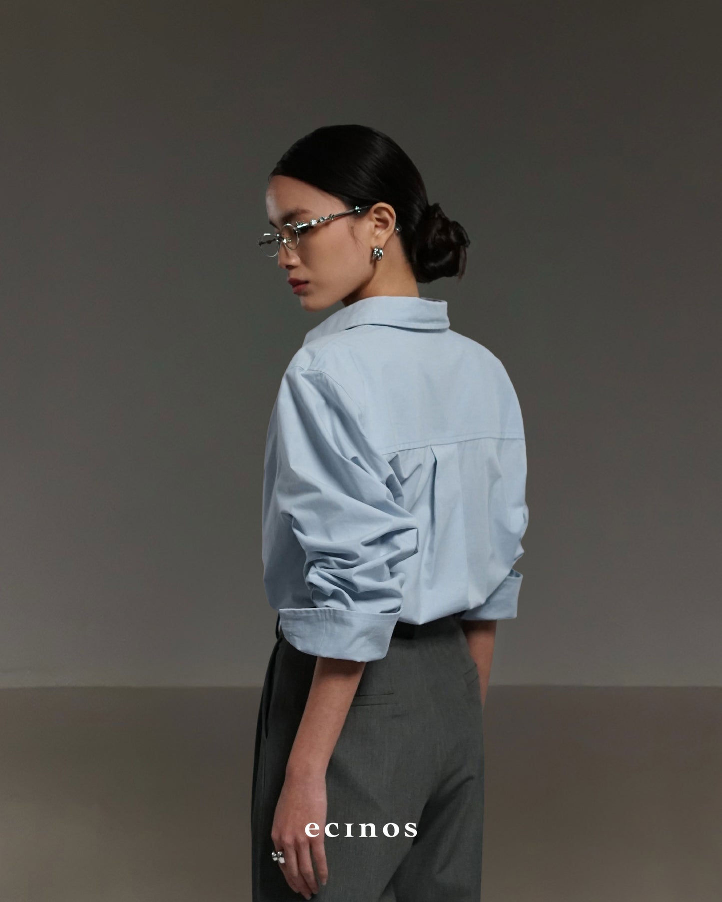 ECINOS - 100% Cotton Oversized Shirt