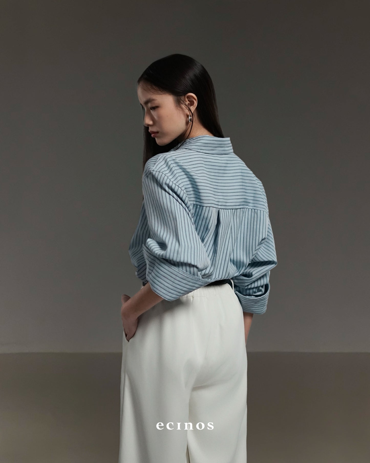 ECINOS - Striped Oversized Shirt