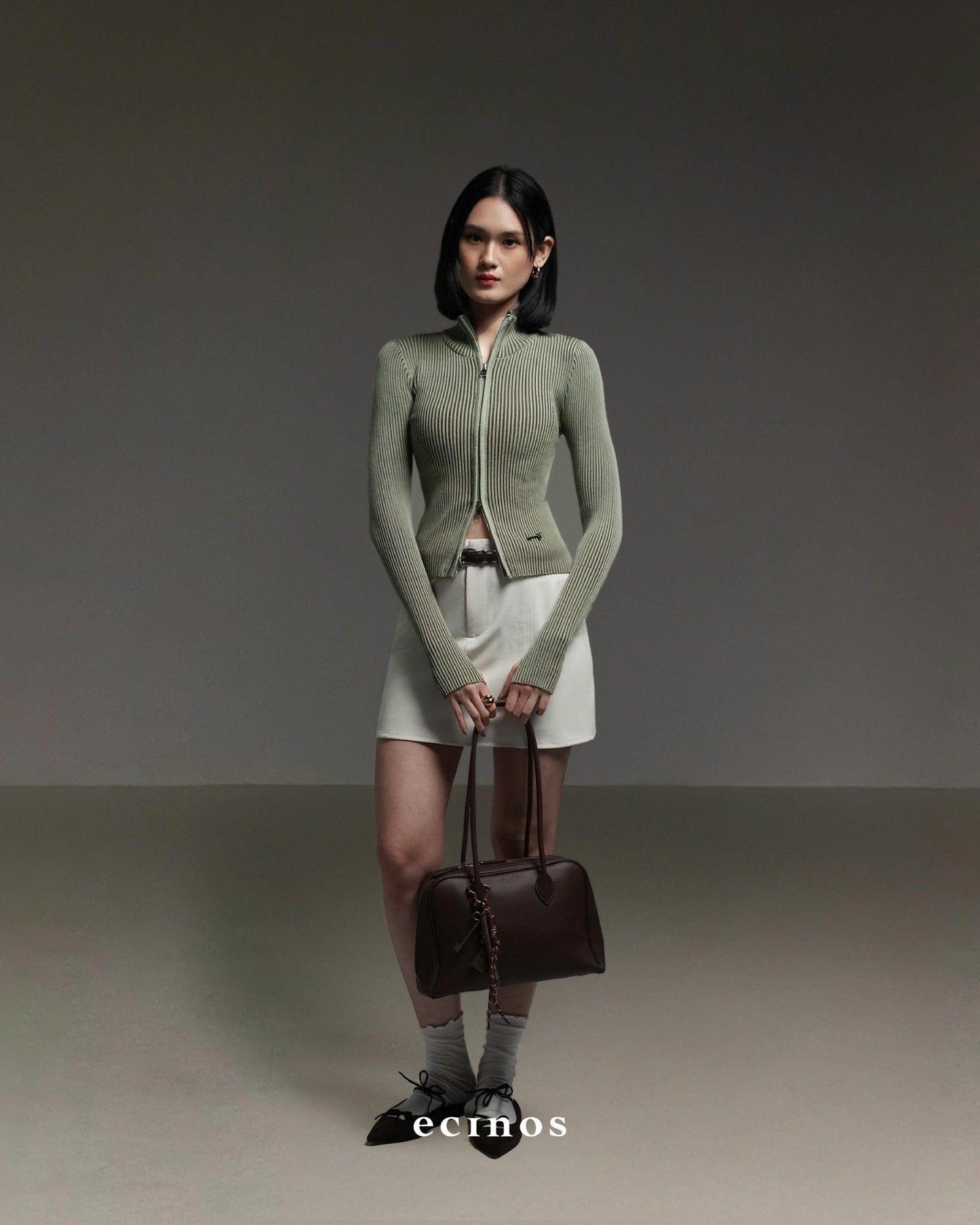 ECINOS - Roux Two-Tone Double Zip Cardigan