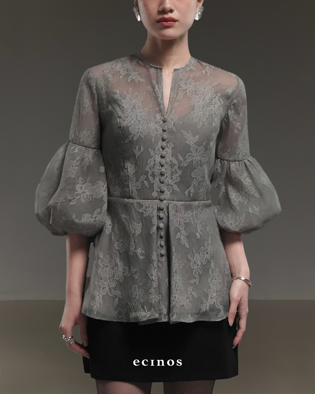 ECINOS - Jasmine Peplum Couture Blouse