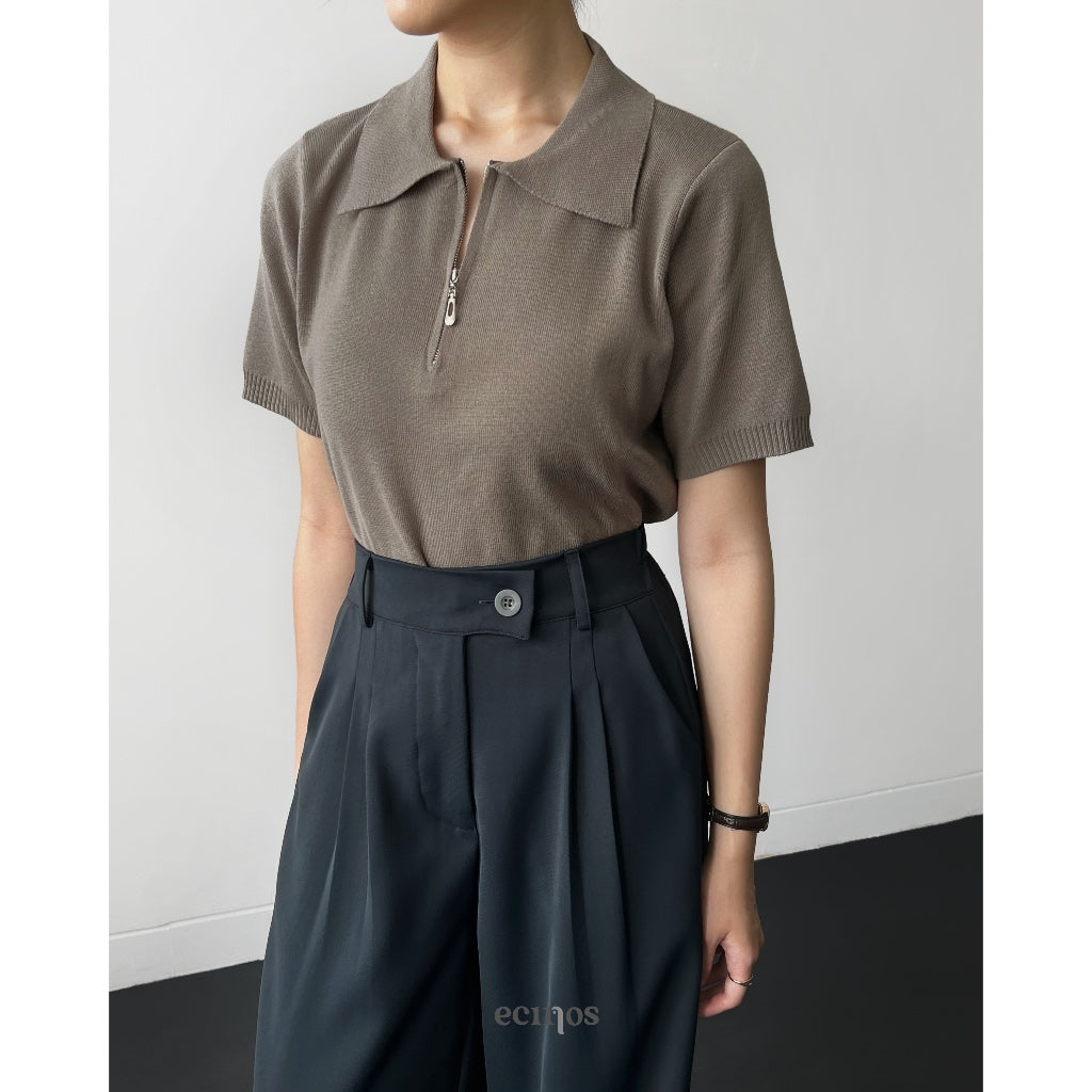 ECINOS - Flo Knitted Polo Top