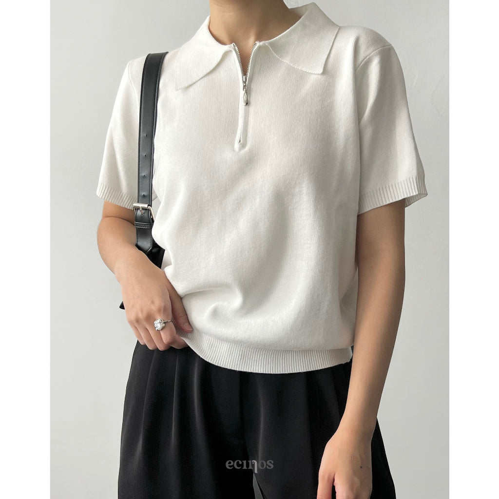 ECINOS - Flo Knitted Polo Top