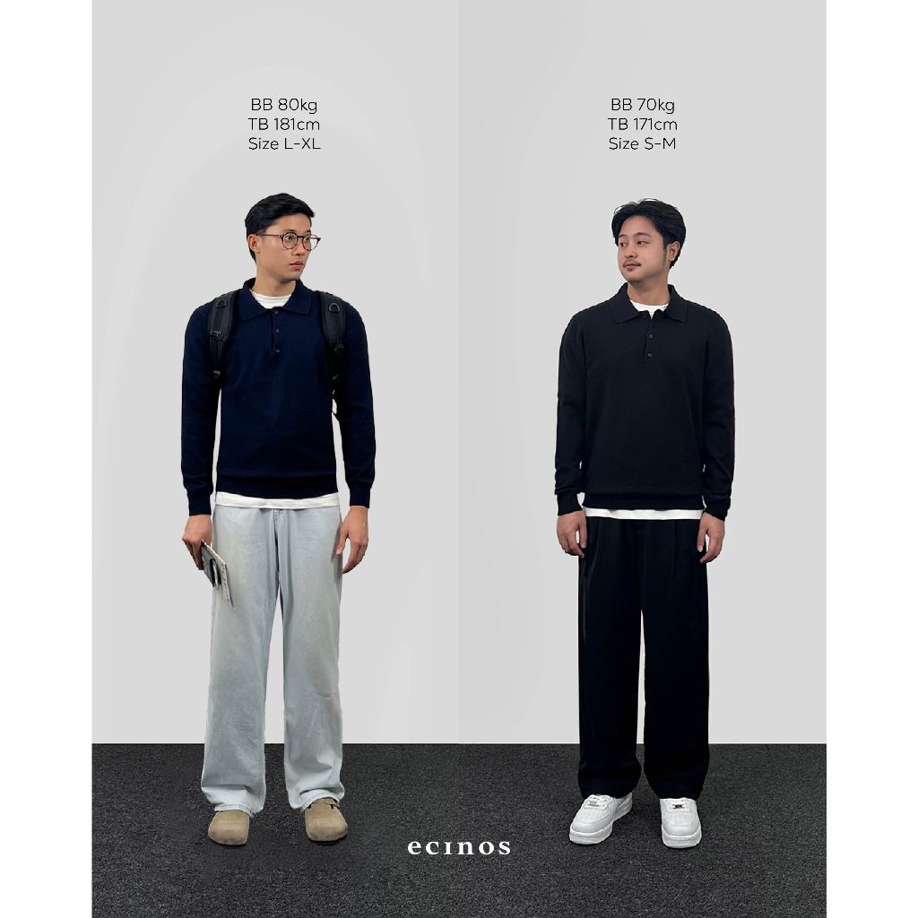 ECINOS Man - Han Knitted Polo Button Top