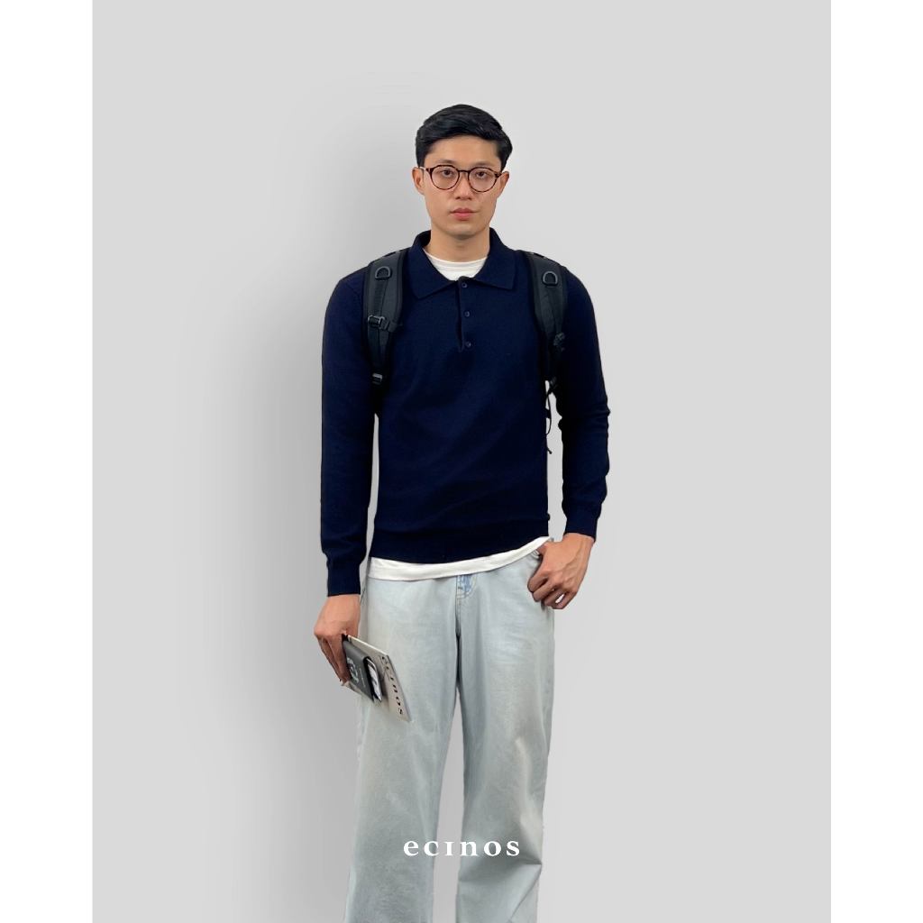 ECINOS Man - Han Knitted Polo Button Top