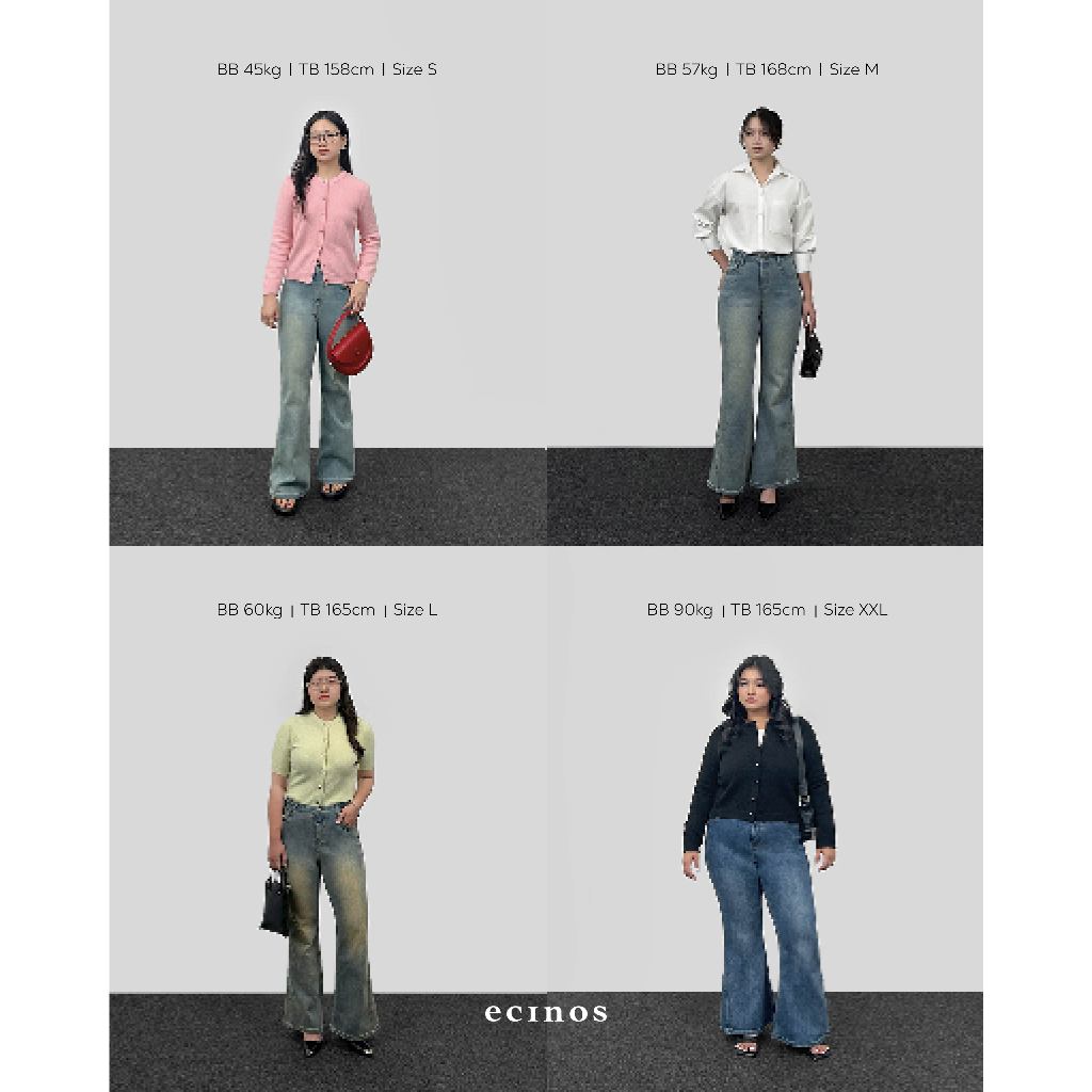 ECINOS - DENIM Flared Jeans
