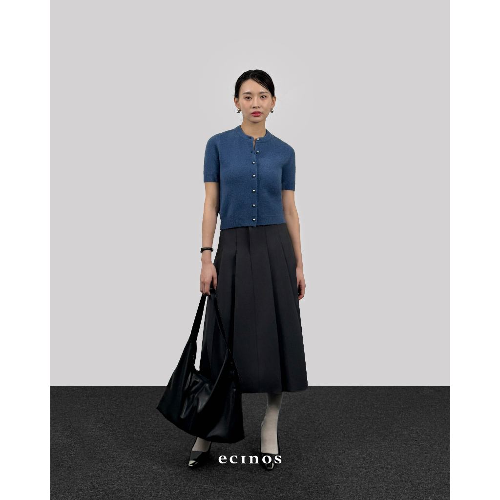 ECINOS - Jennie Hairy Wool Knitted Cardigan
