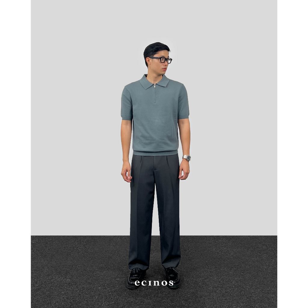 ECINOS Man - Knitted Polo Zip Top (Man Version)