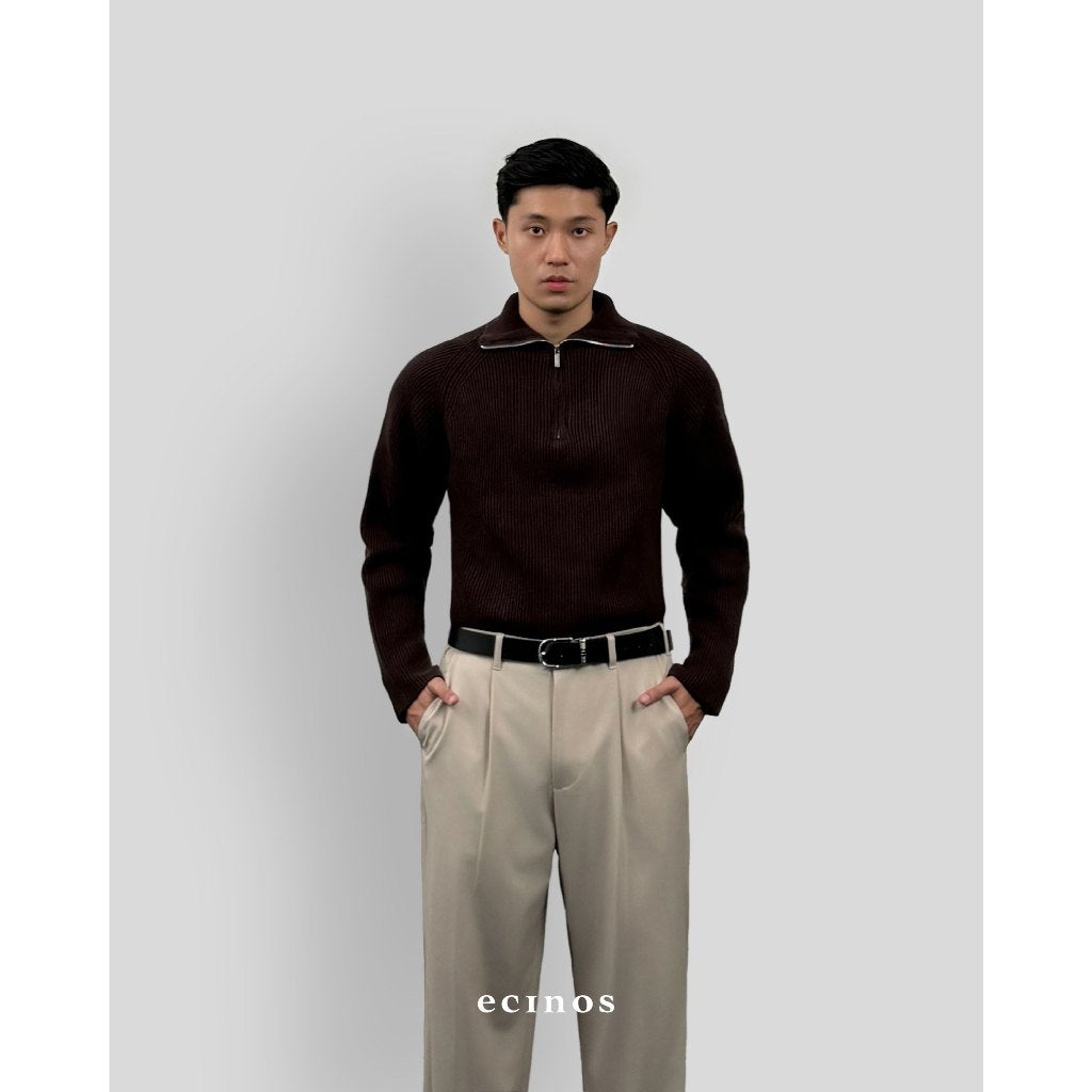 ECINOS Man - Knitted Half Zip Sweater (Man Version)
