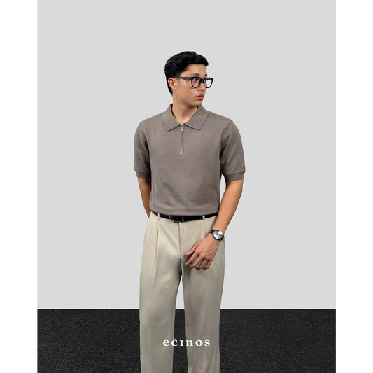 ECINOS Man - Knitted Polo Zip Top (Man Version)