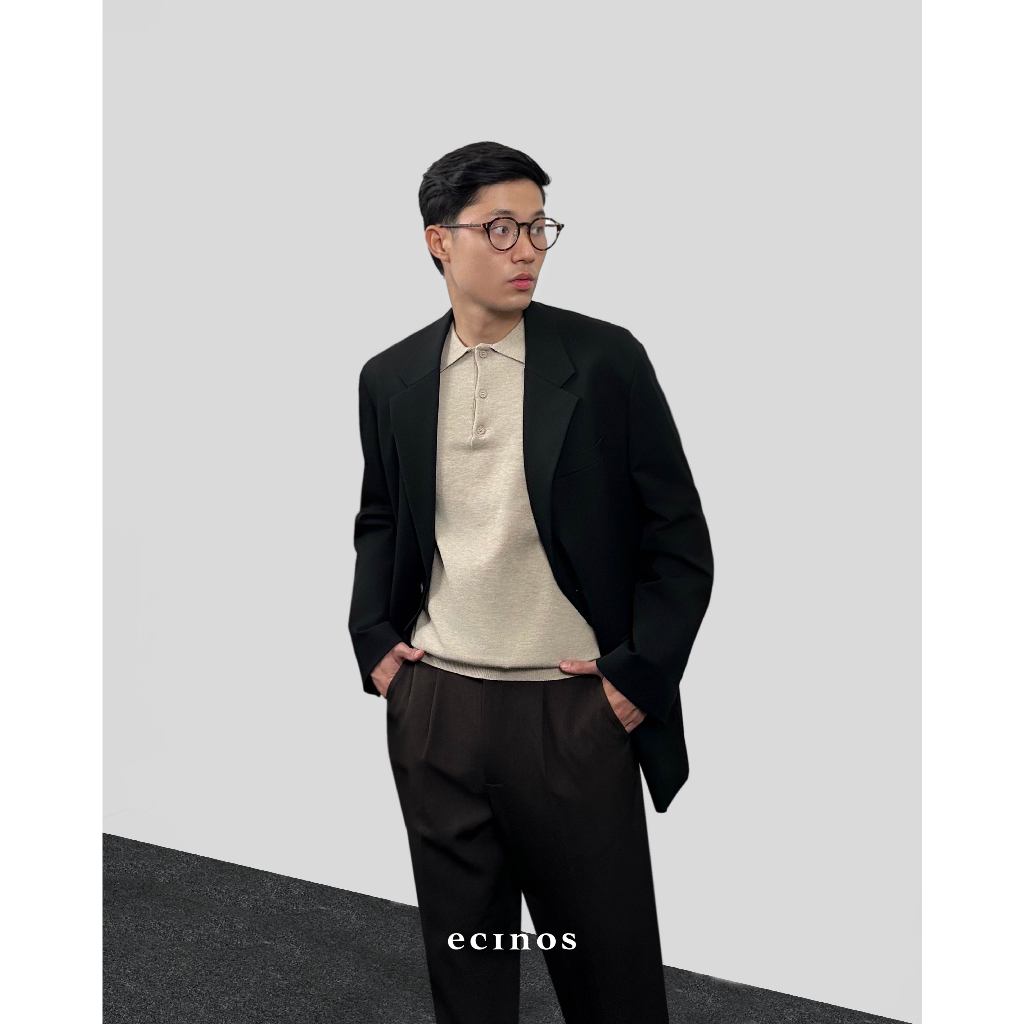 ECINOS Man - Han Knitted Polo Button Top