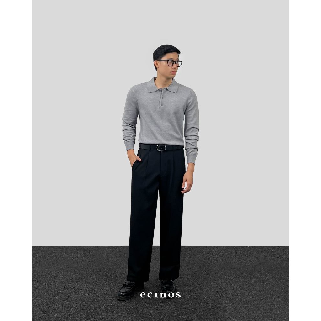 ECINOS Man - Han Knitted Polo Button Top