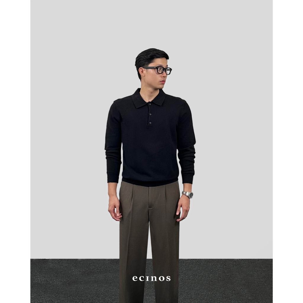 ECINOS Man - Han Knitted Polo Button Top