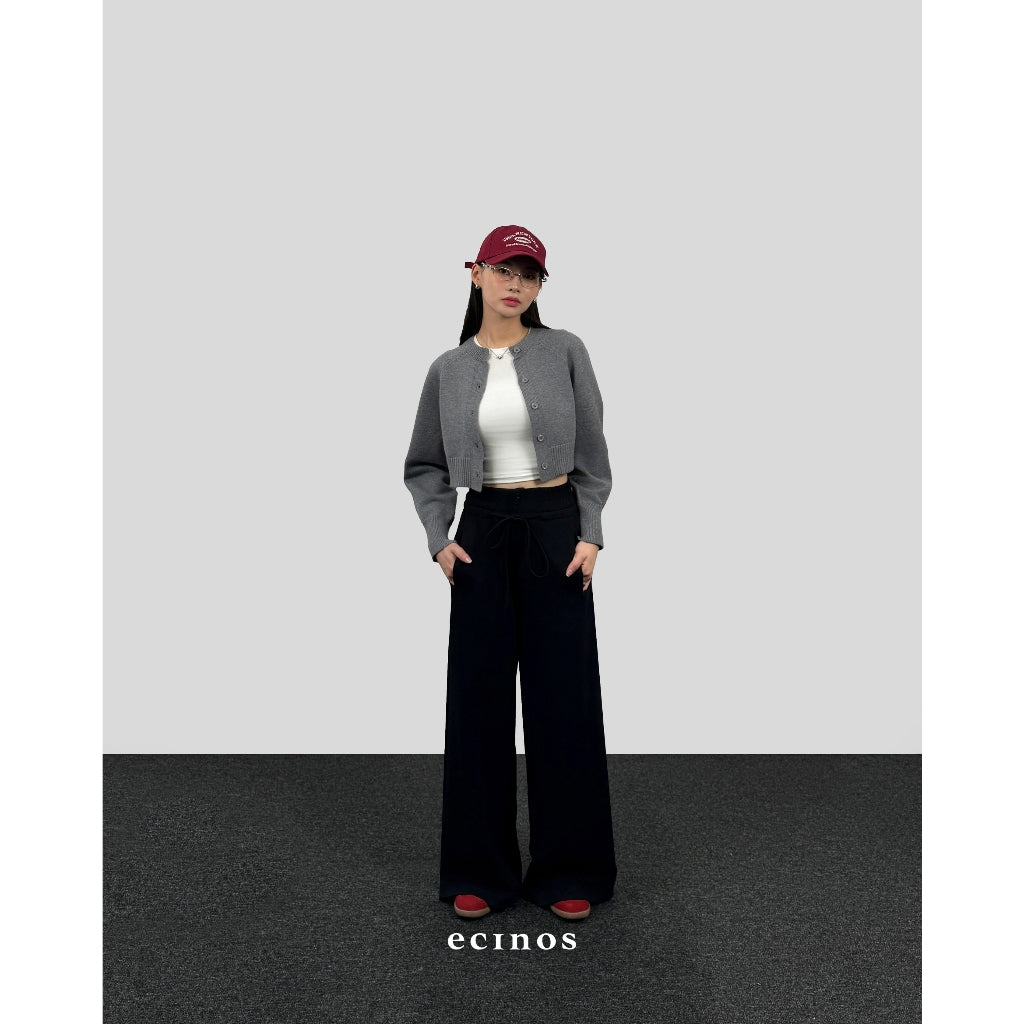 ECINOS - Anya Cropped Knitted Cardigan