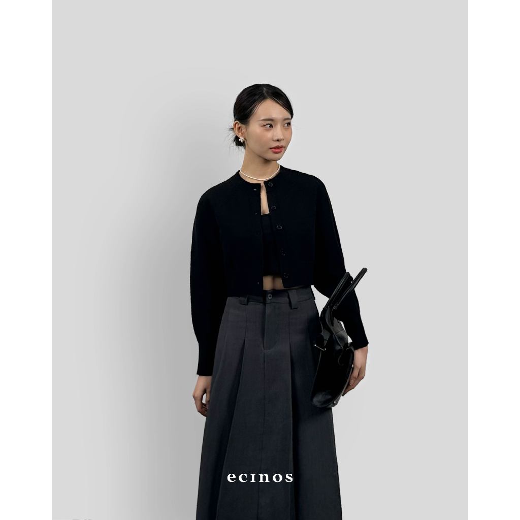 ECINOS - Anya Cropped Knitted Cardigan