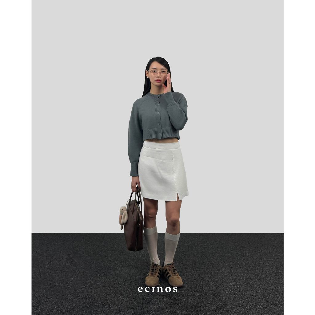 ECINOS - Anya Cropped Knitted Cardigan