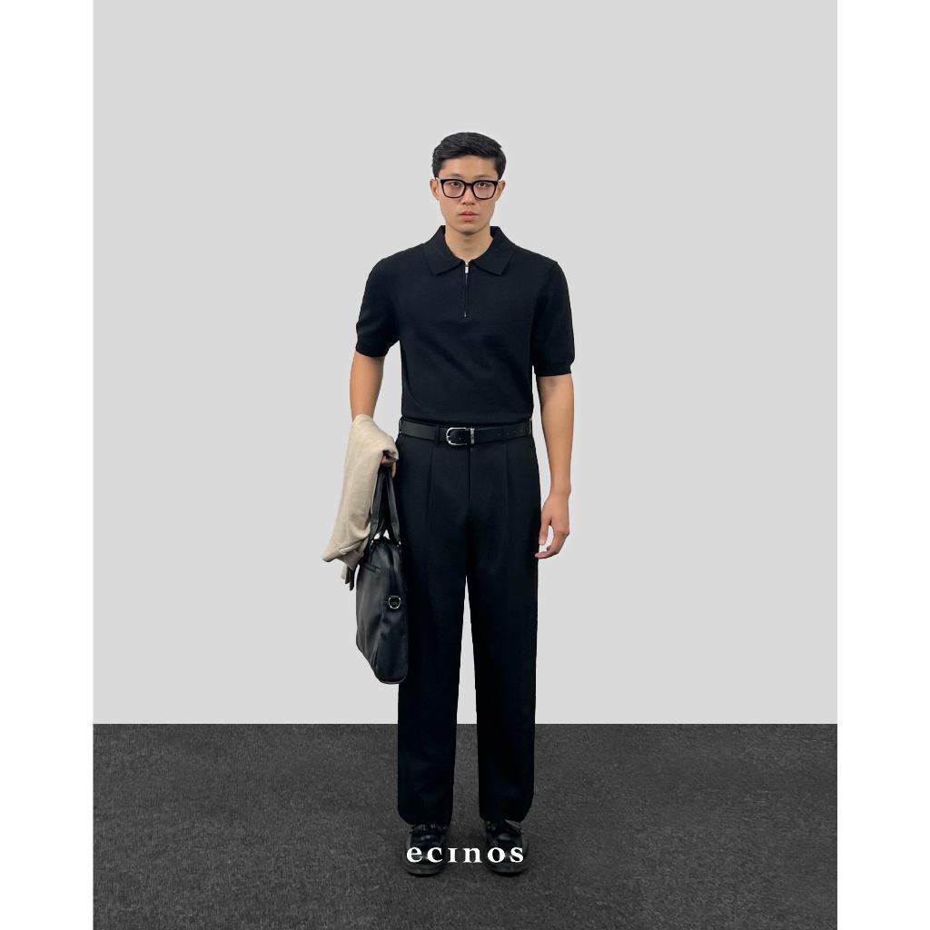 ECINOS Man - Knitted Polo Zip Top (Man Version)
