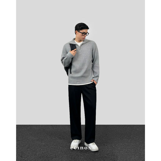ECINOS Man - Knitted Half Zip Sweater (Man Version)